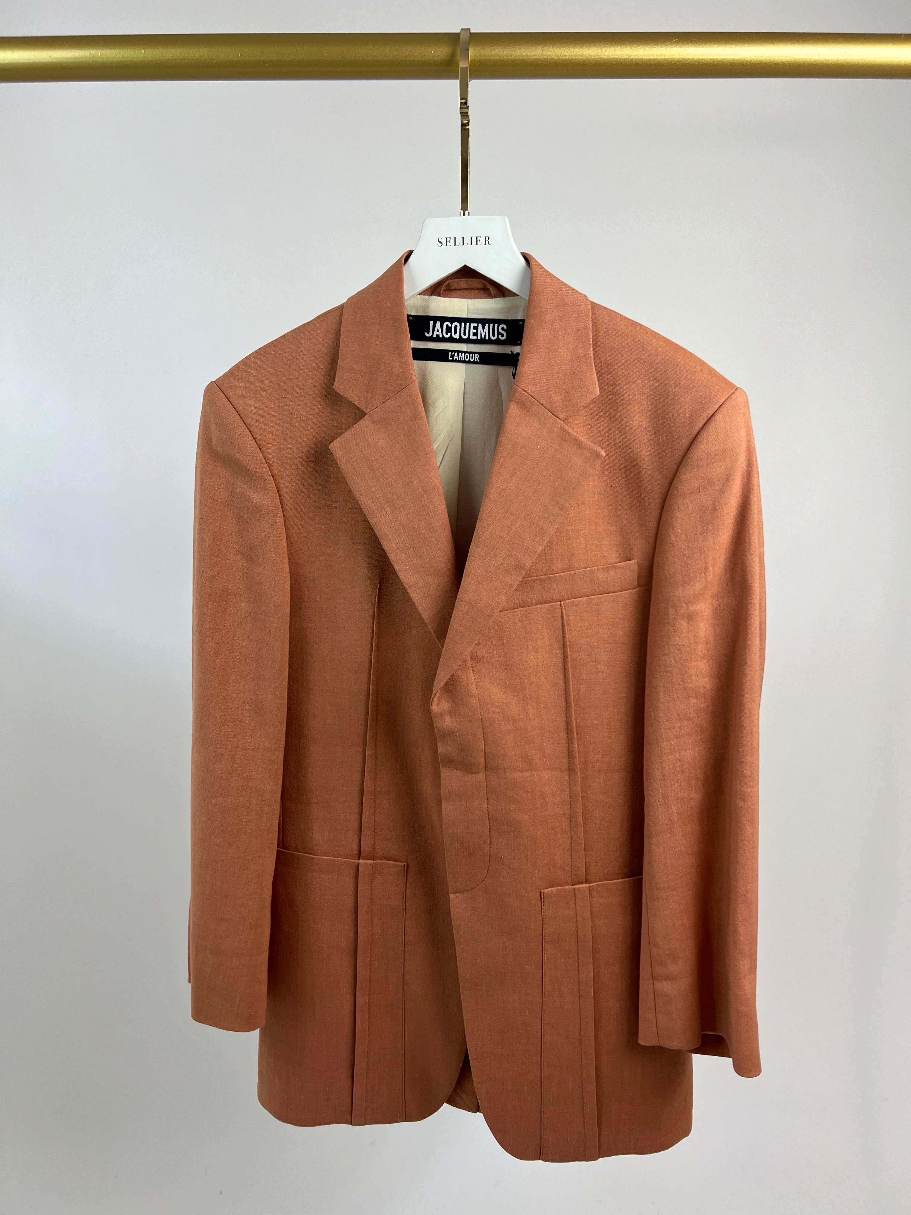 Jacquemus Orange L'Amour Two Piece Suit FR 32 (UK 4) - Image 12