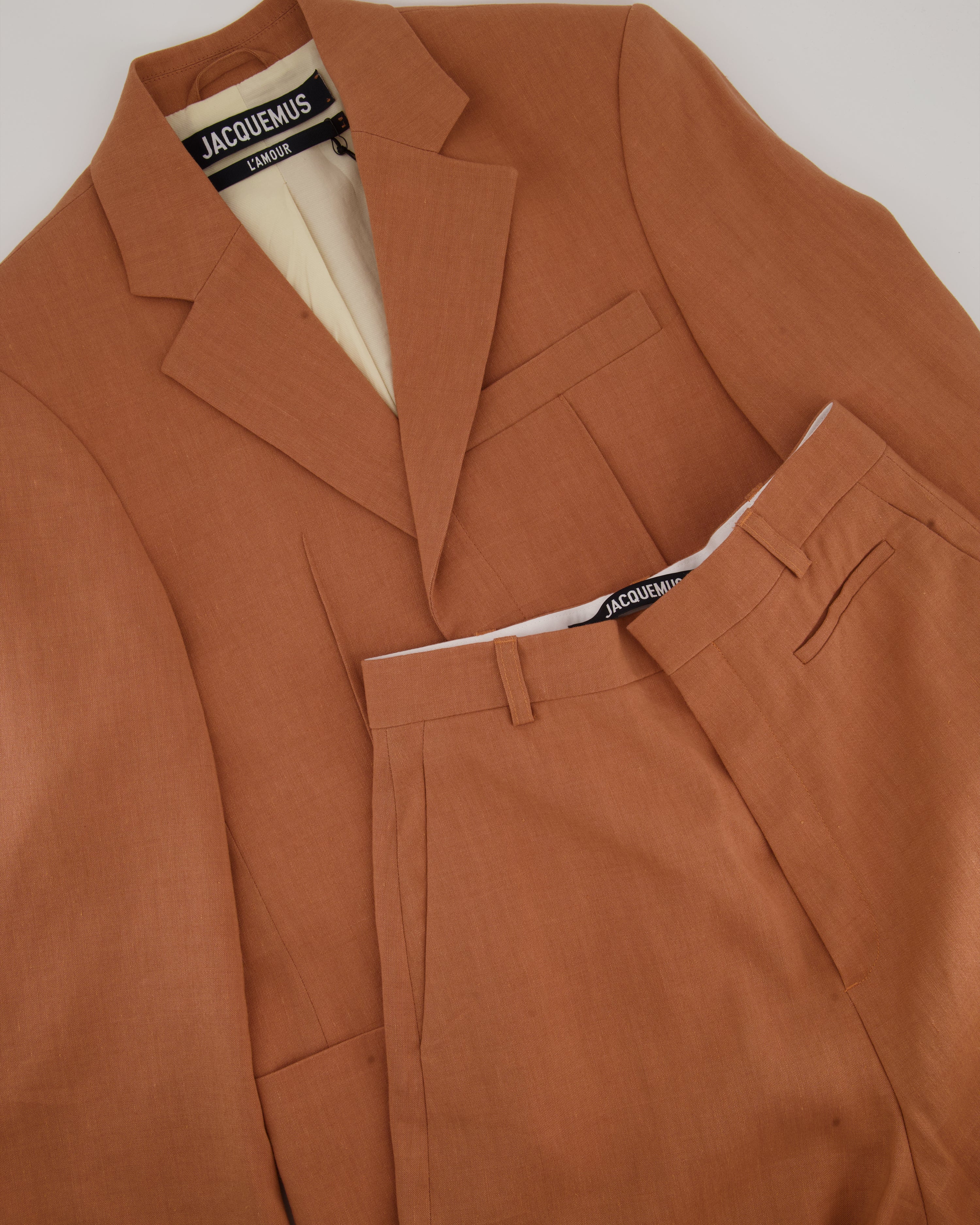 Jacquemus Orange L'Amour Two Piece Suit FR 32 (UK 4) - Image 8