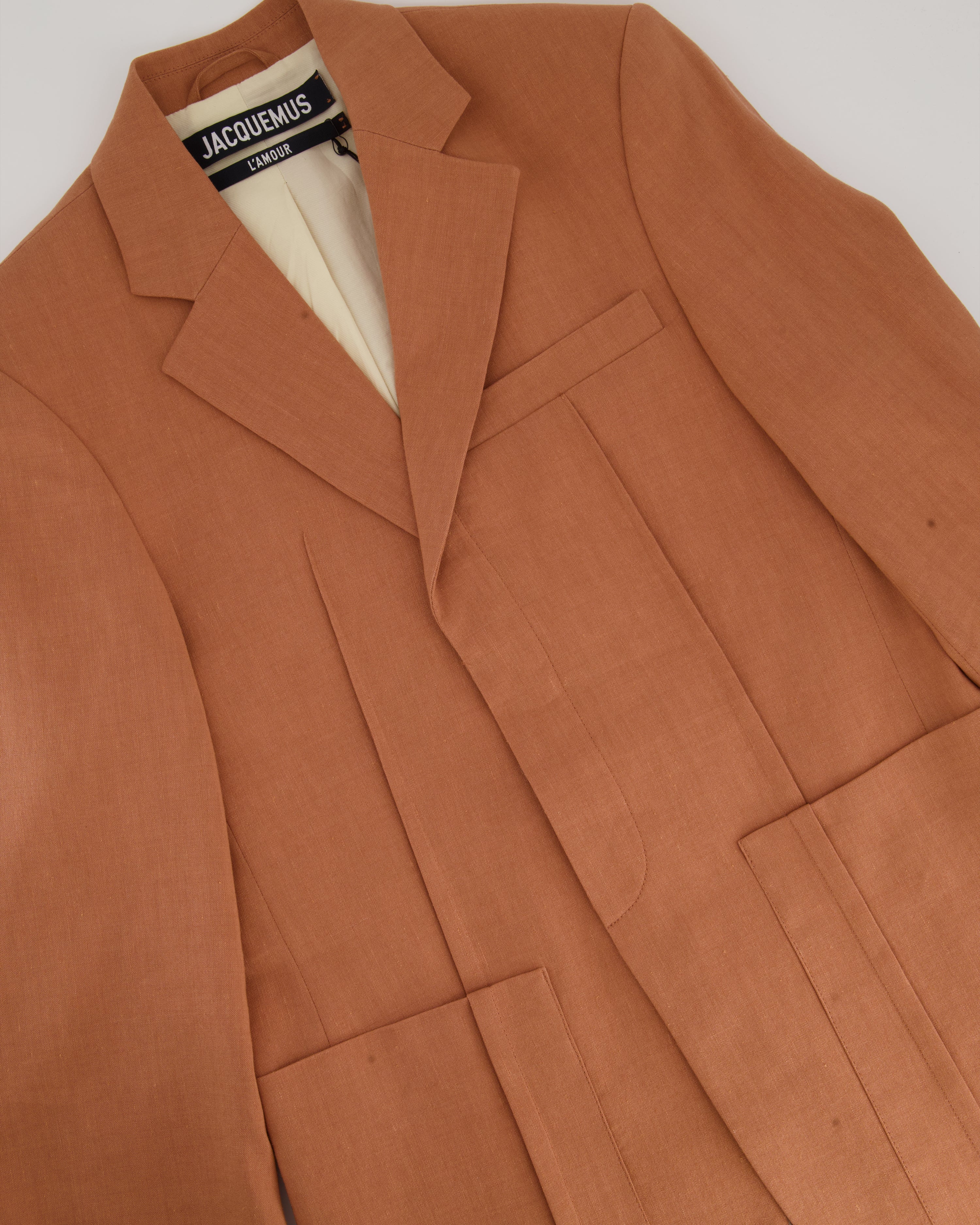 Jacquemus Orange L'Amour Two Piece Suit FR 32 (UK 4) - Image 9