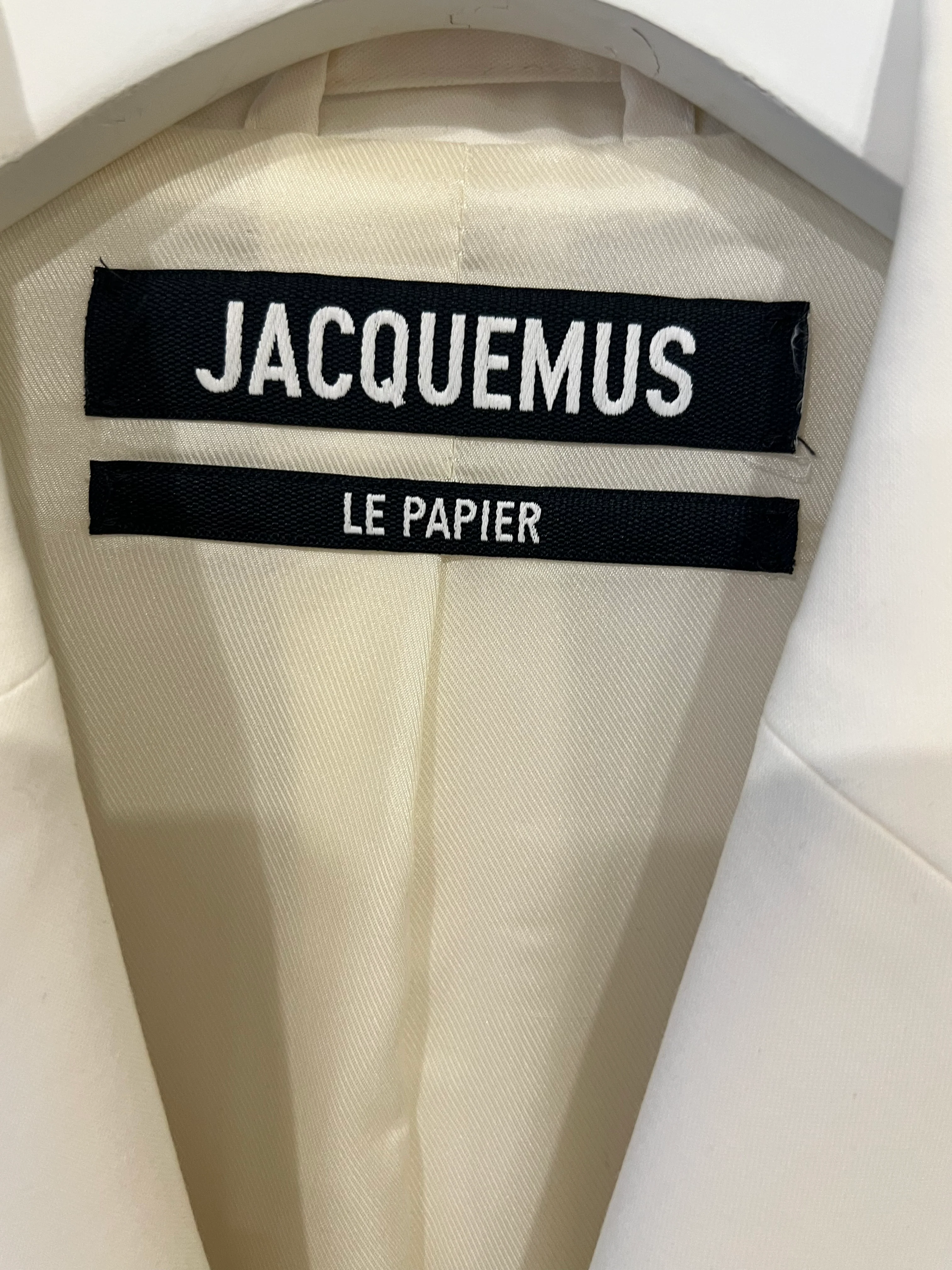 Jacquemus Ivory Le Papier La Veste d'Homme Blazer Jacket Size FR 36 (UK 8) RRP £700 - Image 5