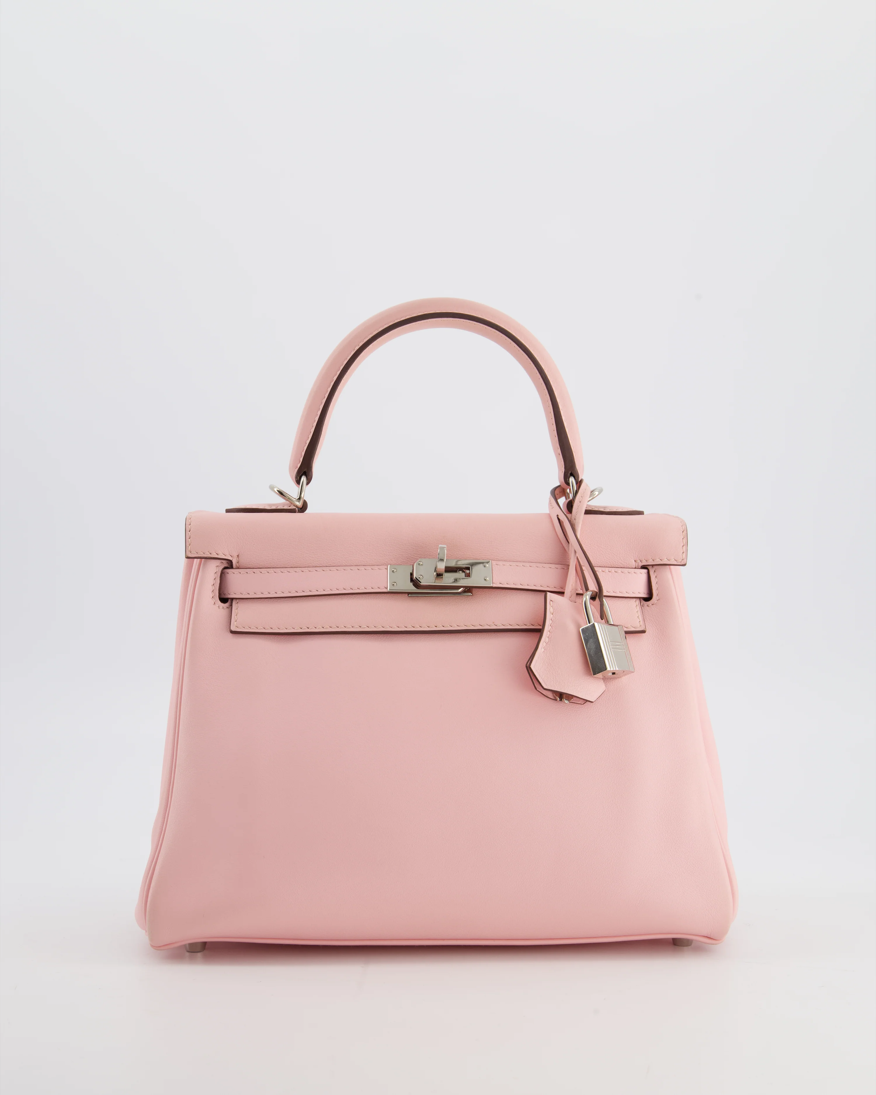 Hermès Kelly 25 Retourne Bag in Rose Sakura Swift Leather with Palladium Hardware - Image 2
