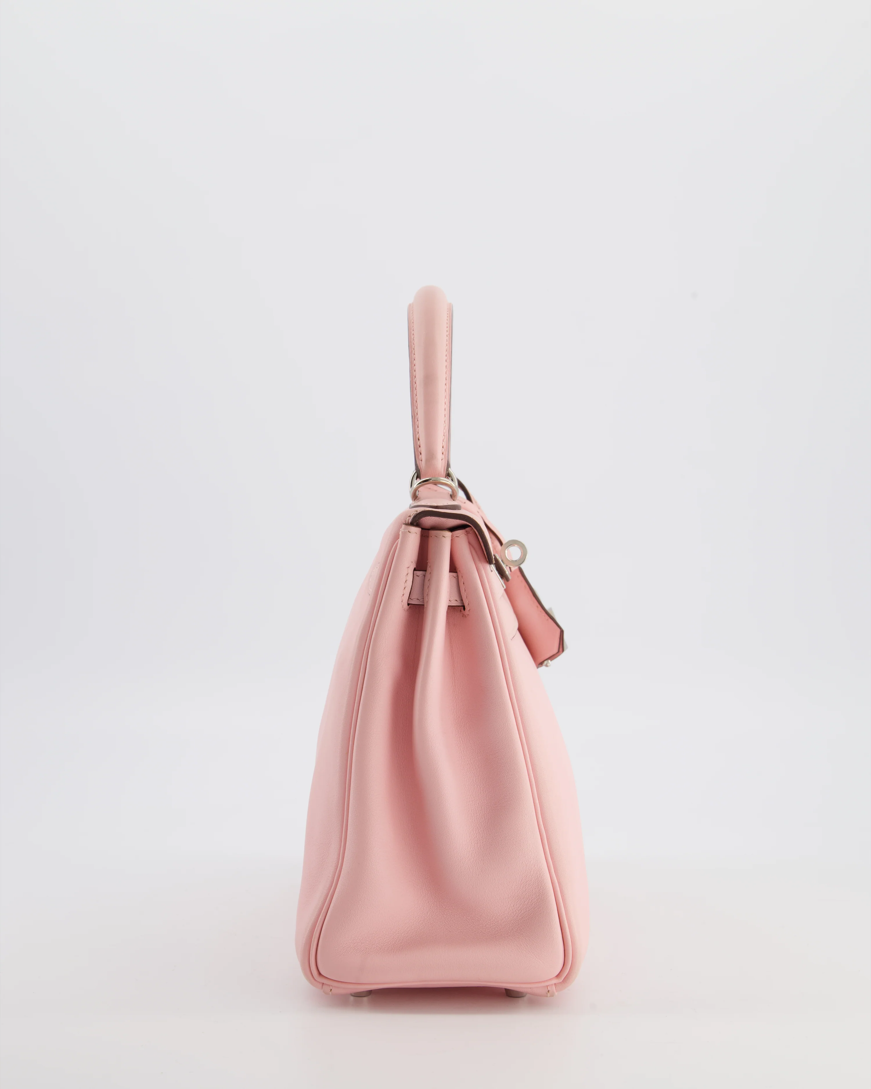 Hermès Kelly 25 Retourne Bag in Rose Sakura Swift Leather with Palladium Hardware - Image 4