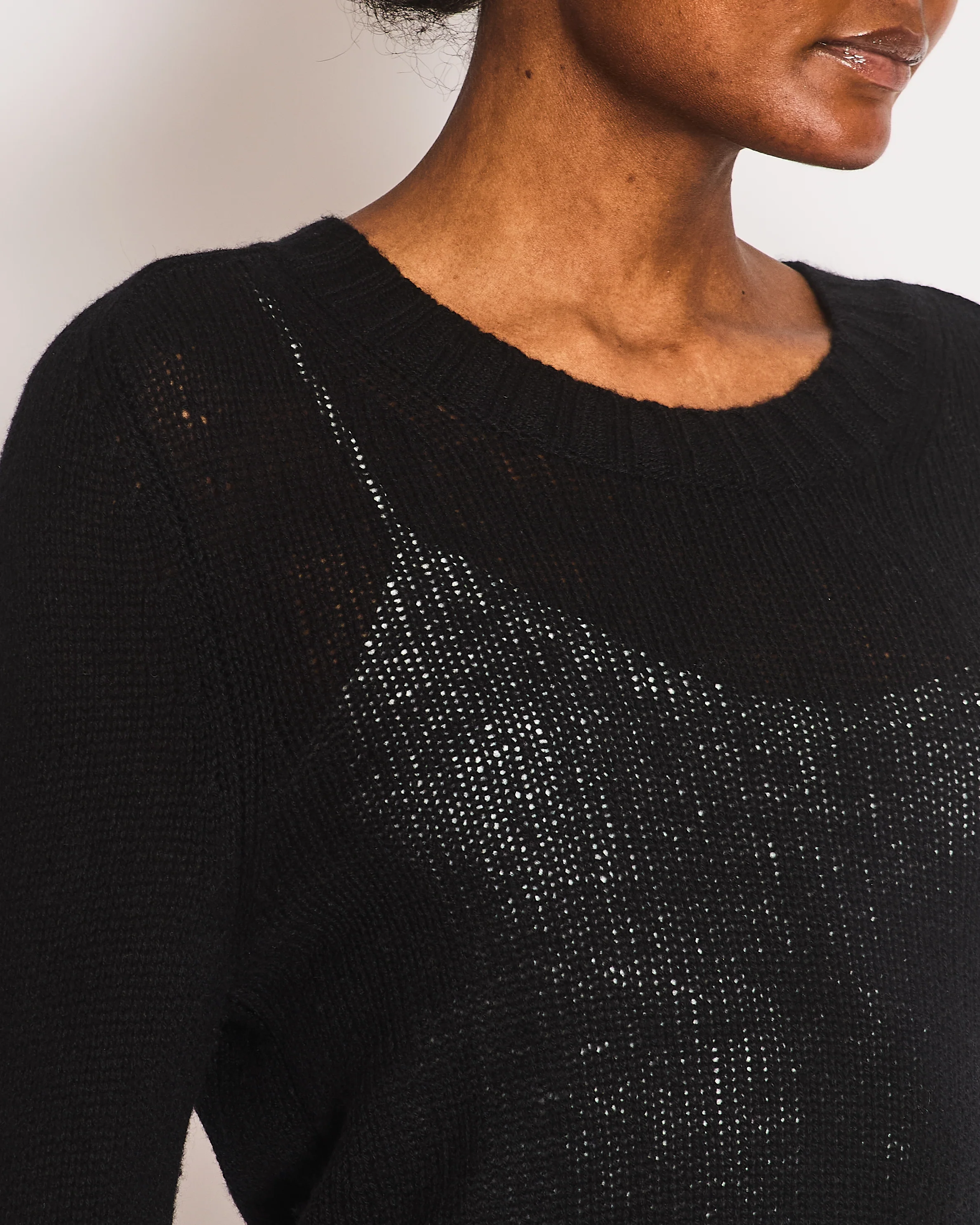 Khaite Black Long-Sleeve Cashmere Jumper Size M (UK 10) - Image 2