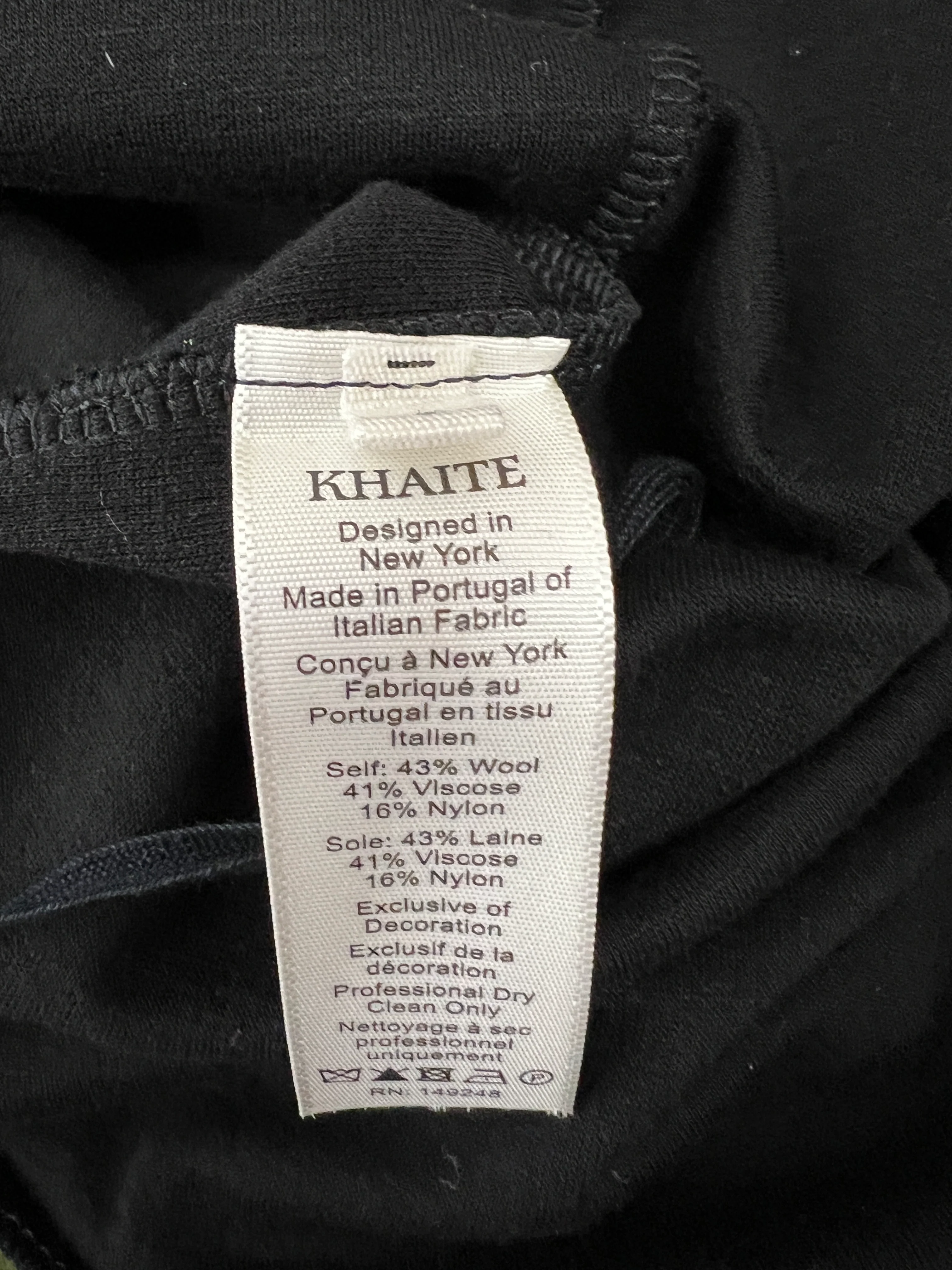 Khaite Black Lanie Cut Out Long-Sleeve Jersey Top Size S (UK 8) - Image 10