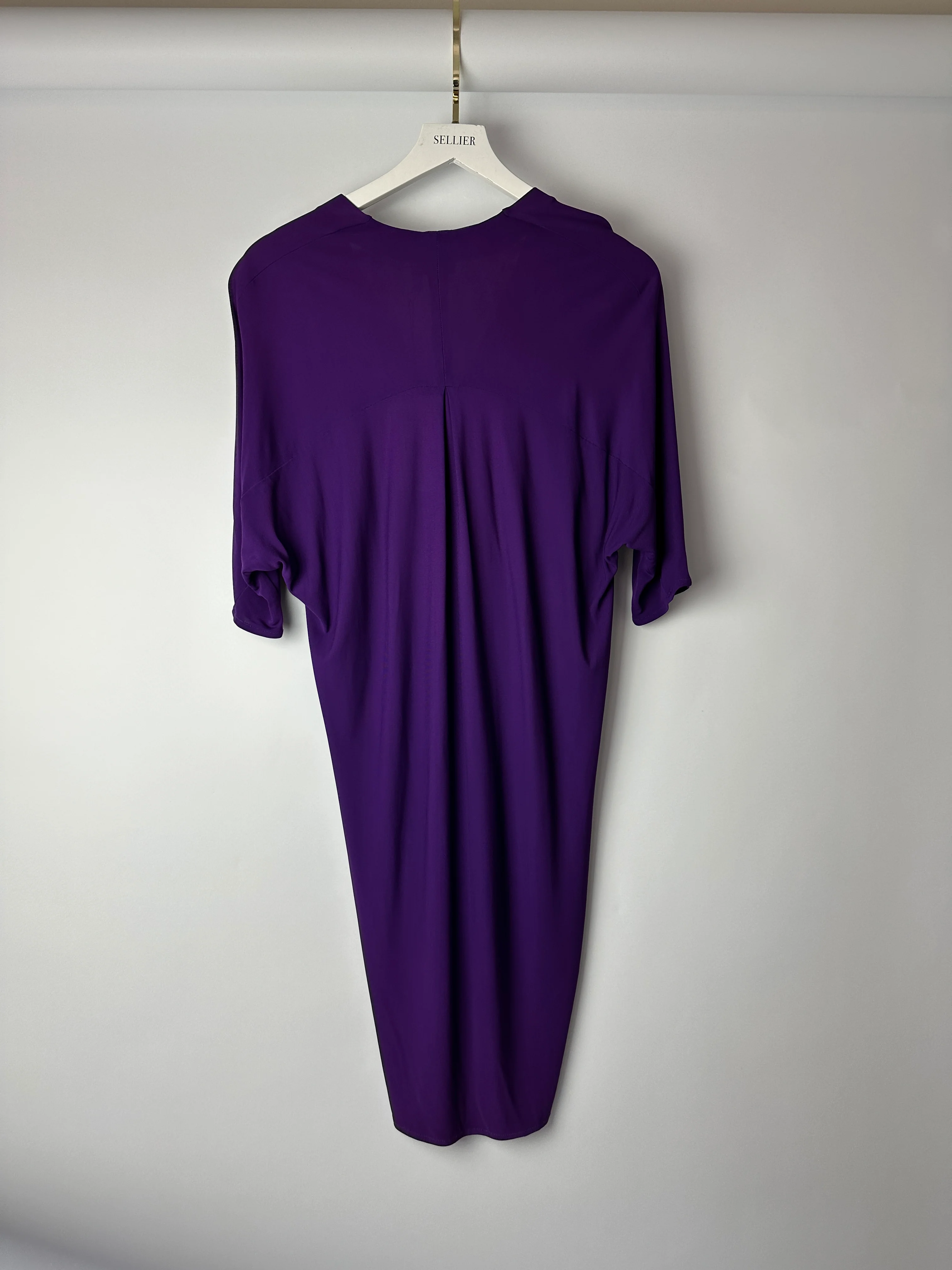 Lanvin Purple Midi Dress Size FR40 (UK 12) - Image 5