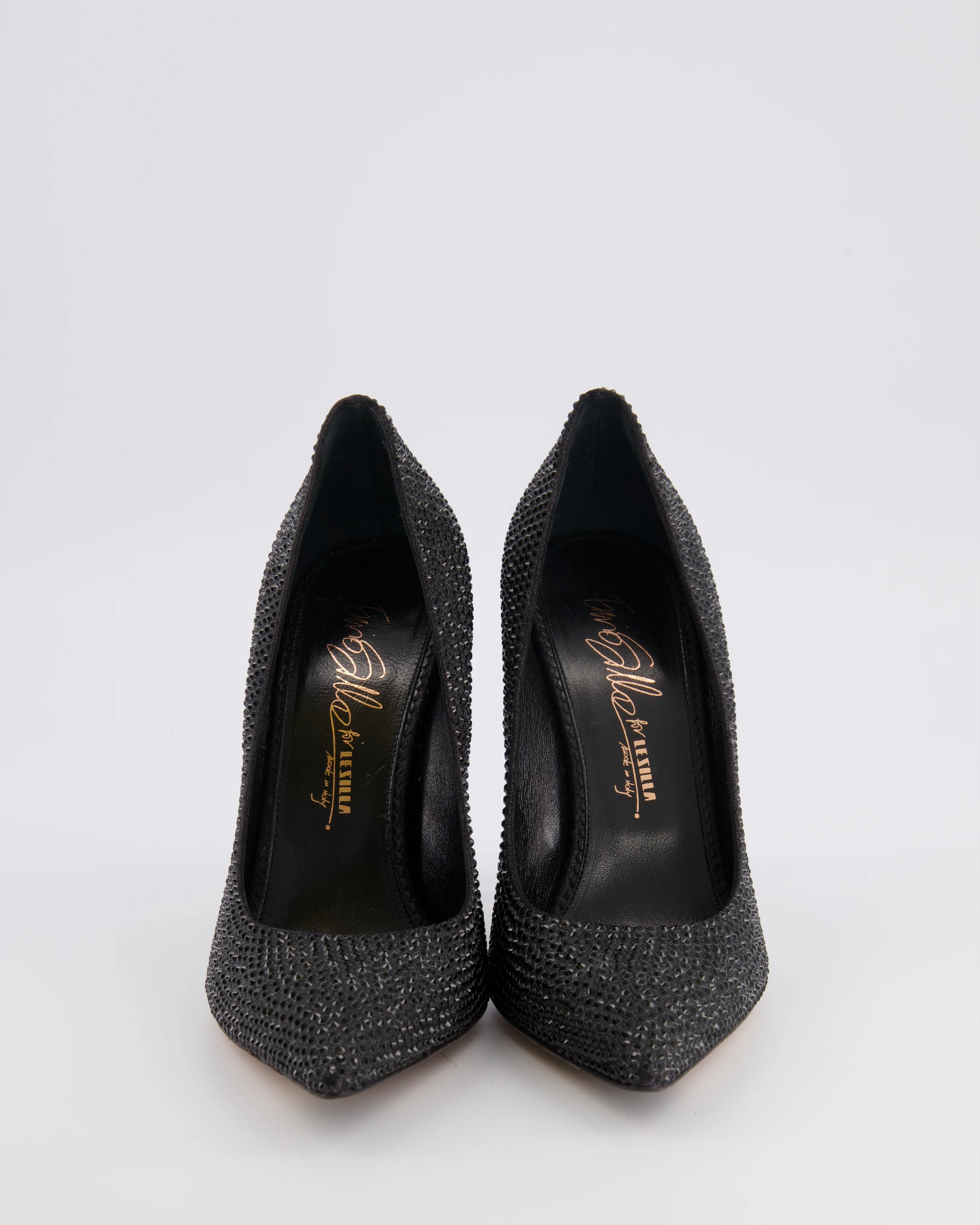 Le Silla Black Crystal Embellished Pumps Size EU 38 RRP £1,080 - Image 4