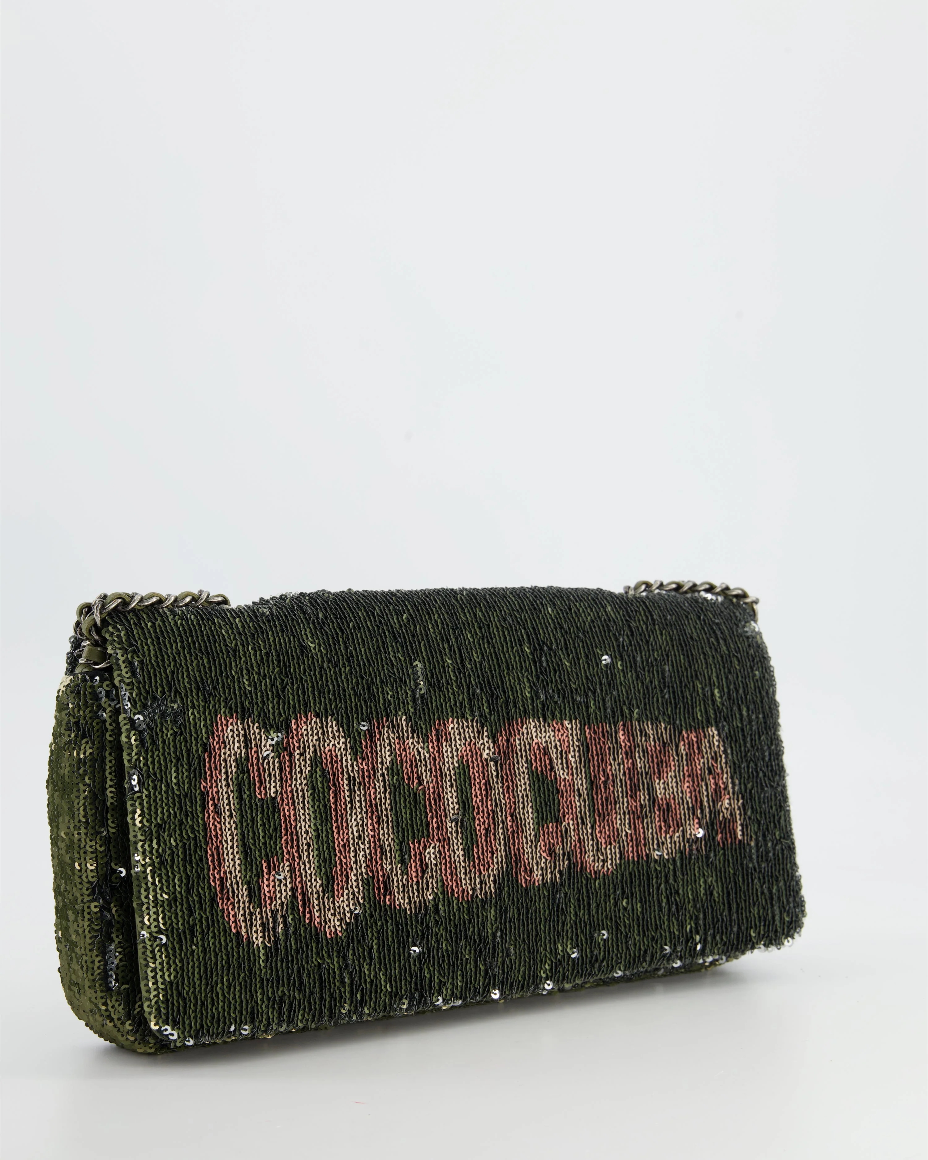 *Limited Edition* Chanel Limited Edition Khaki Sequin Coco Cuba Bag - Image 3