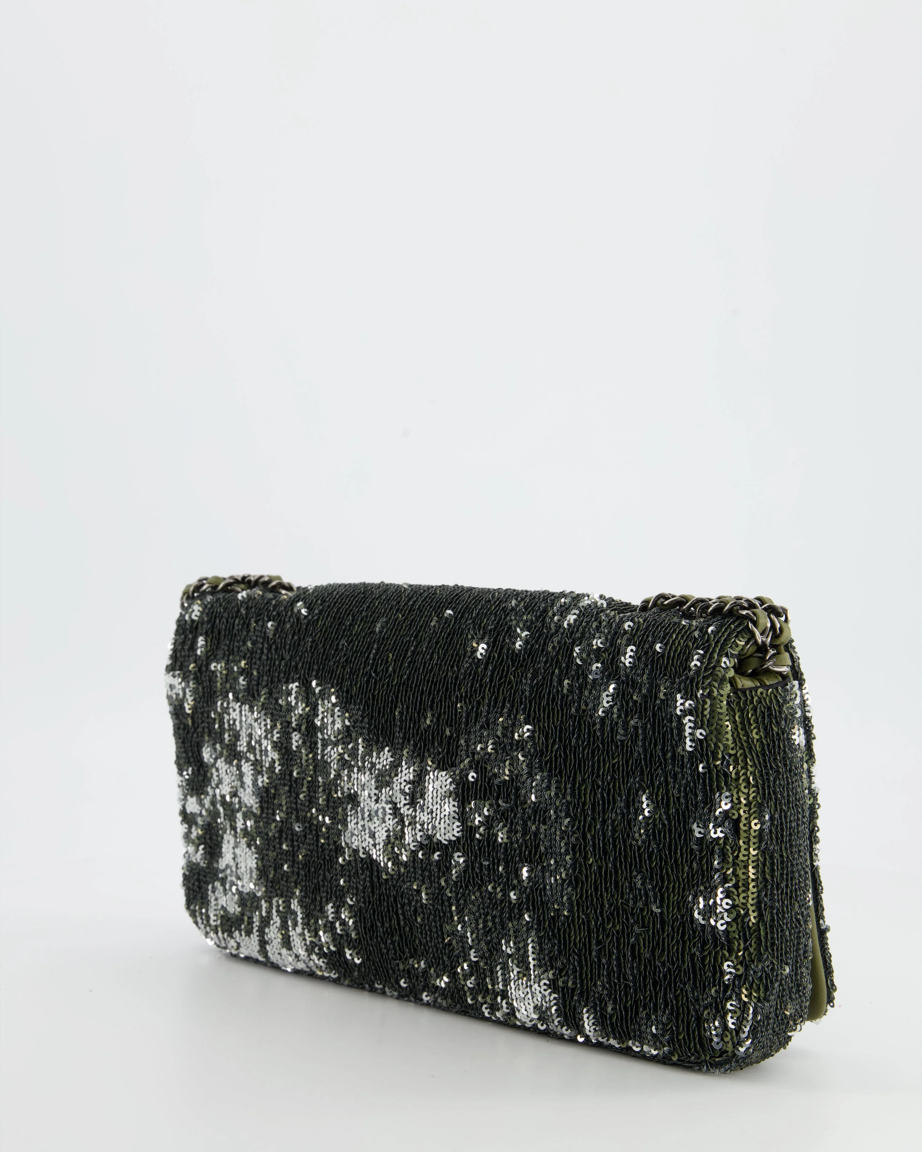 *Limited Edition* Chanel Limited Edition Khaki Sequin Coco Cuba Bag - Image 5