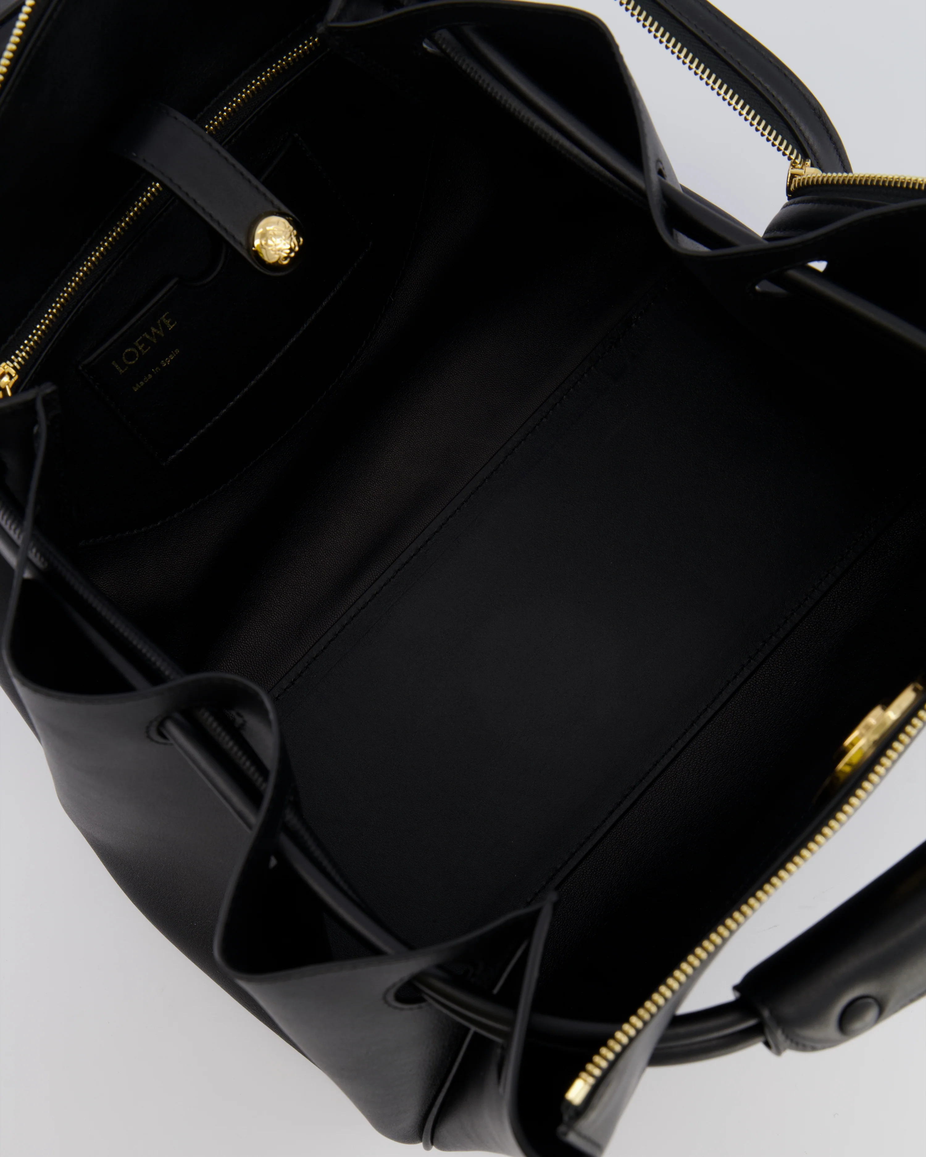 Loewe Black Supple Calfskin Medium Madrid Bag with Gold Hardware RRP £4,200 - Image 16