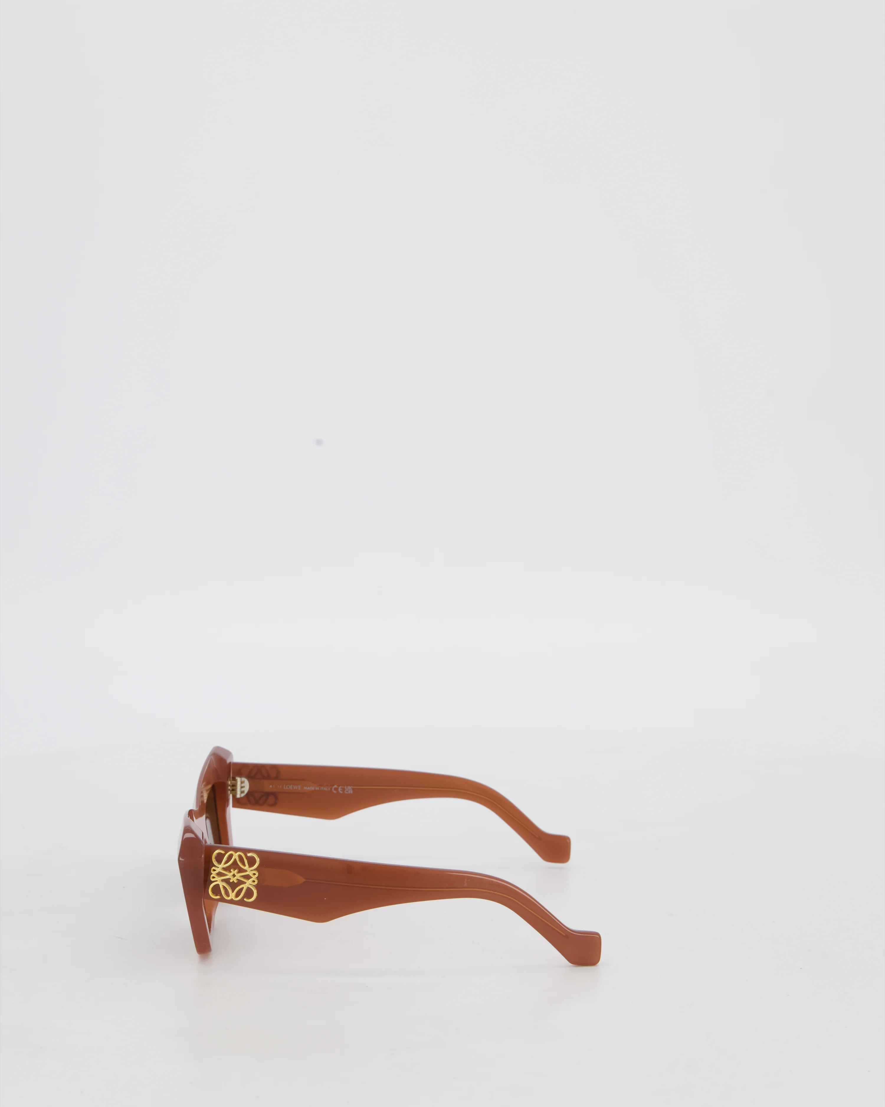 Loewe Dark Pink Anagram Cat Eye Sunglasses with Logo - Image 6