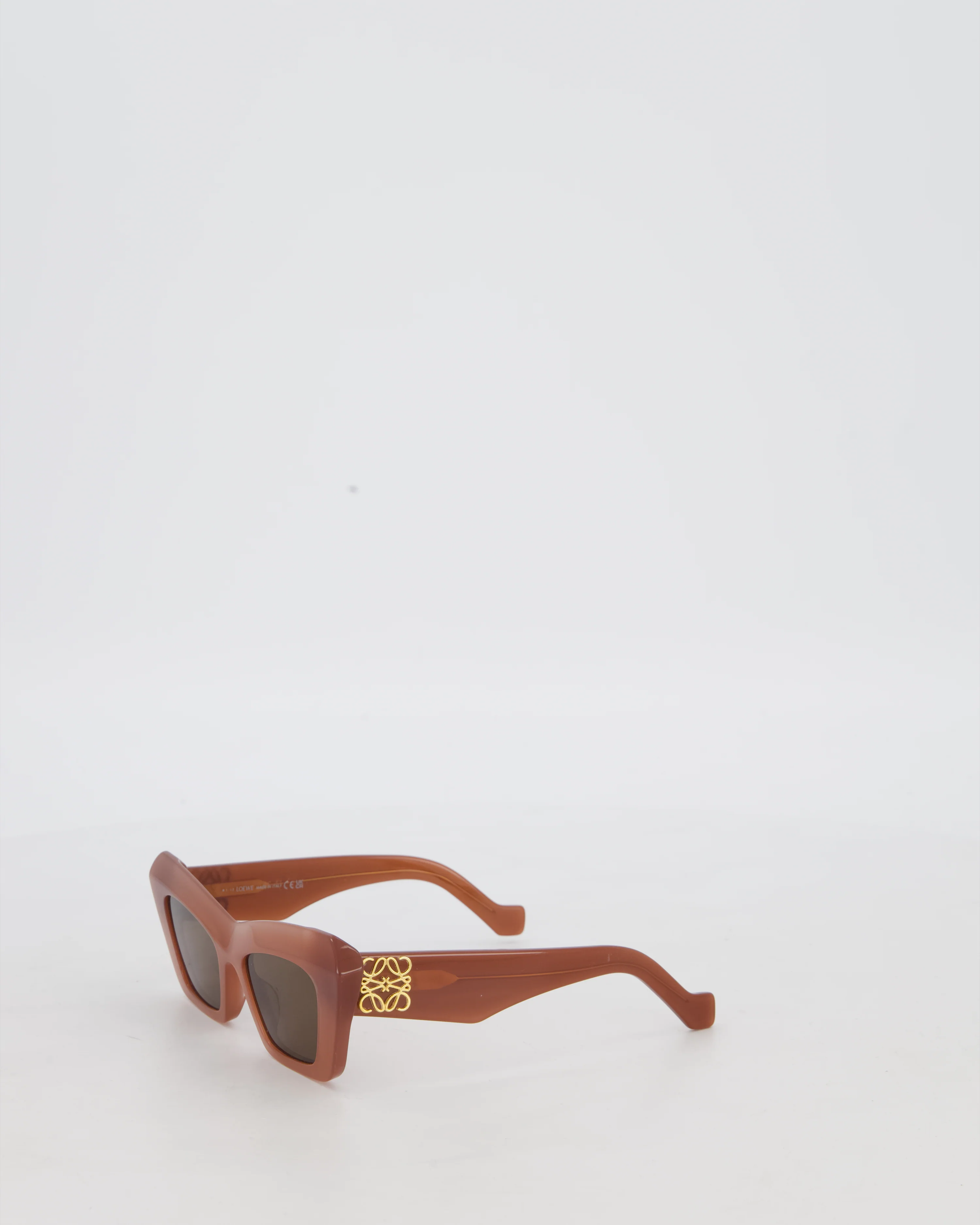 Loewe Dark Pink Anagram Cat Eye Sunglasses with Logo - Image 7