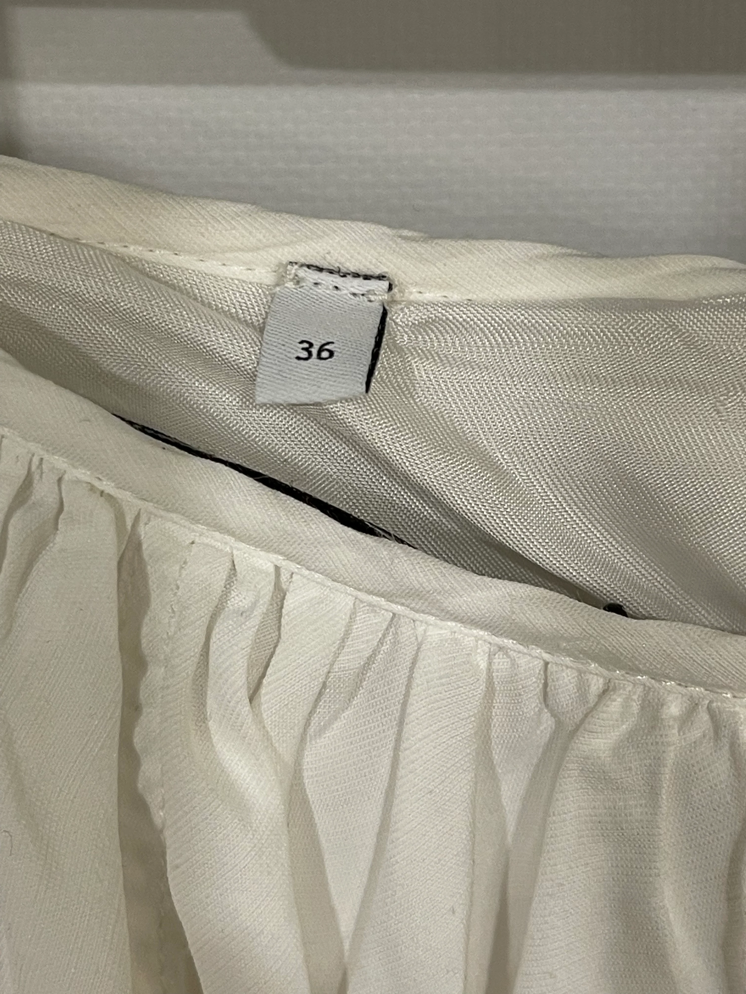Loewe X Paula's Ibiza White Linen Strappy Mini Skirt Size FR 36 (UK 8) RRP £1,100 - Image 11
