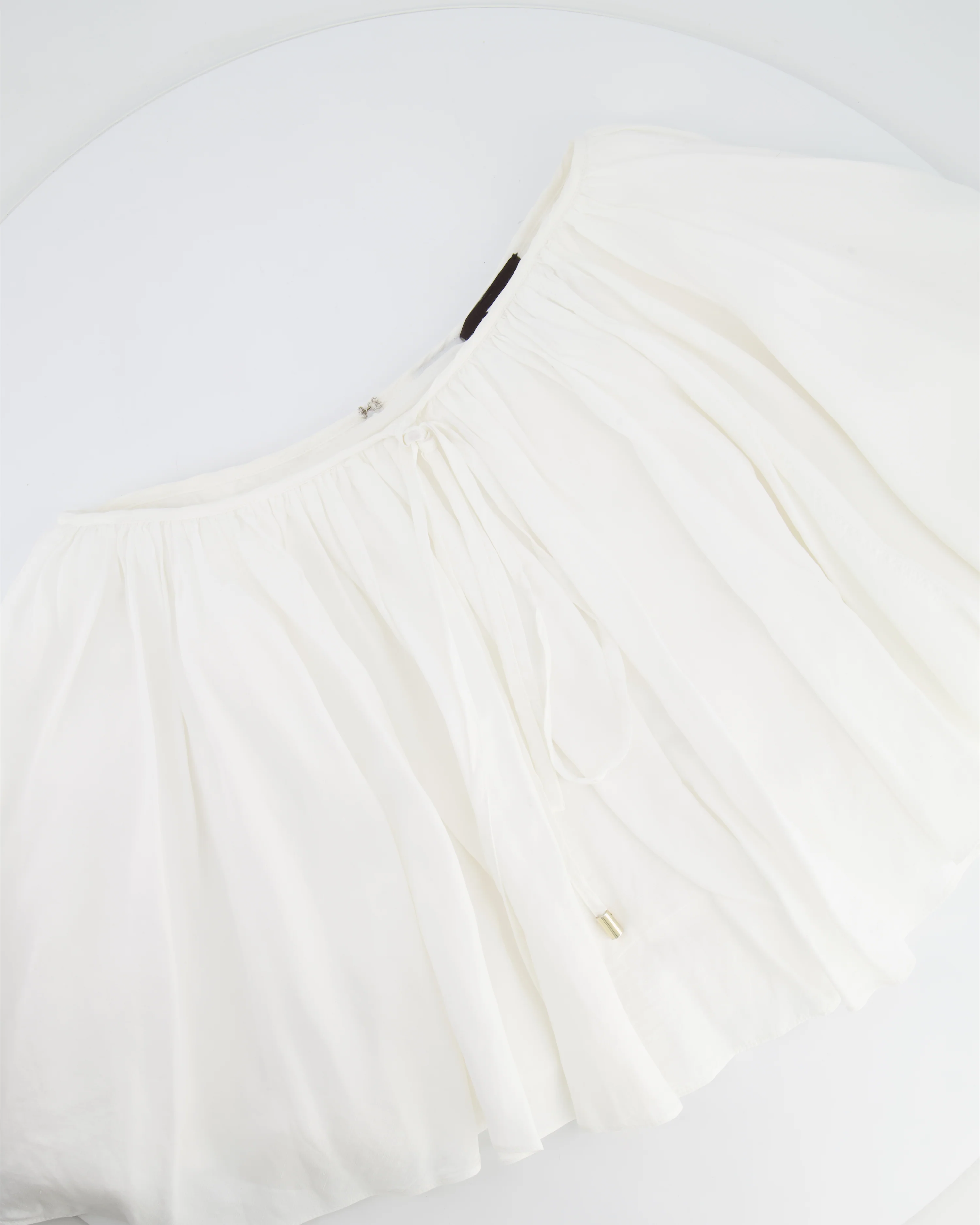 Loewe X Paula's Ibiza White Linen Strappy Mini Skirt Size FR 36 (UK 8) RRP £1,100 - Image 5