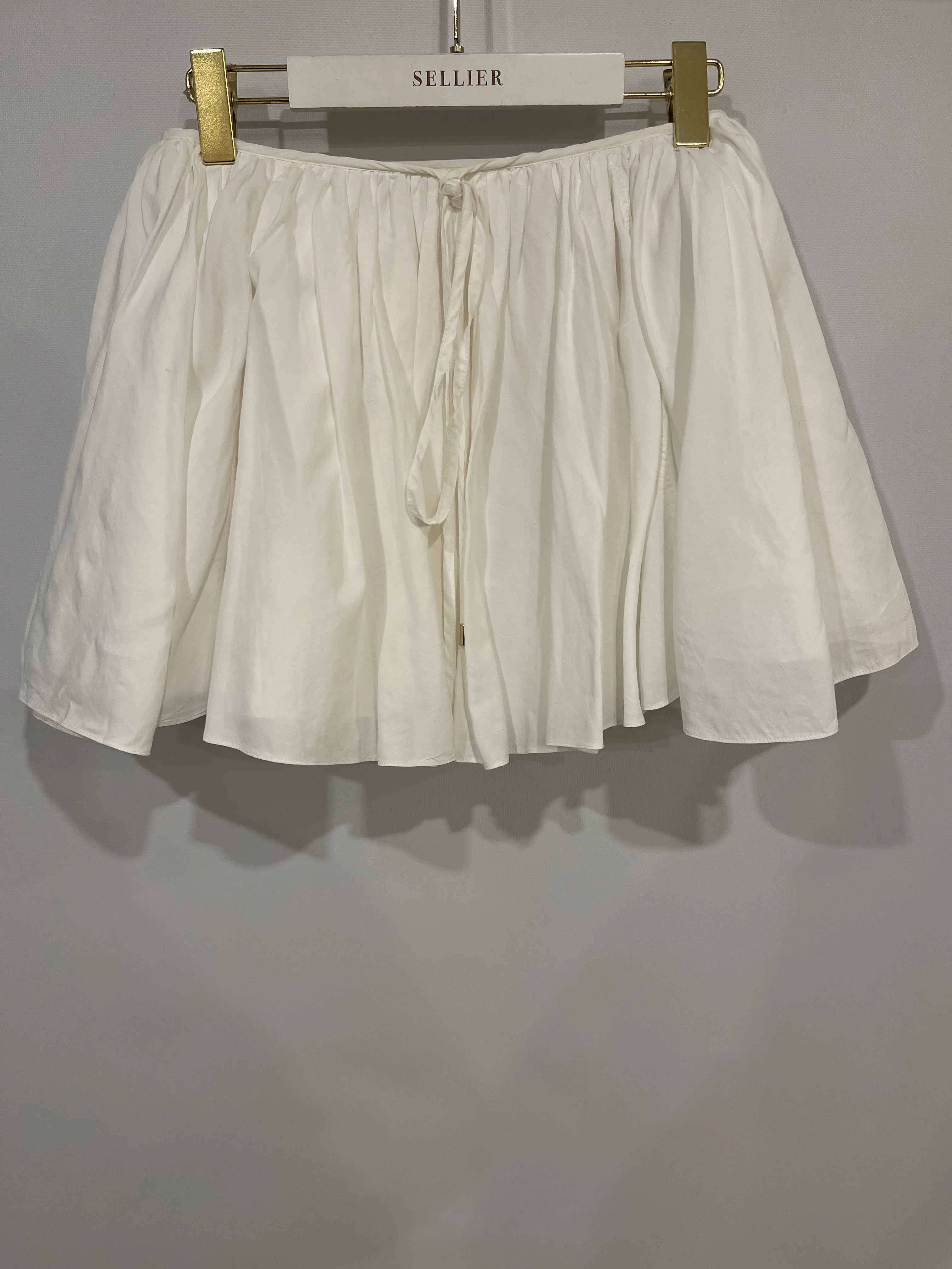 Loewe X Paula's Ibiza White Linen Strappy Mini Skirt Size FR 36 (UK 8) RRP £1,100 - Image 8