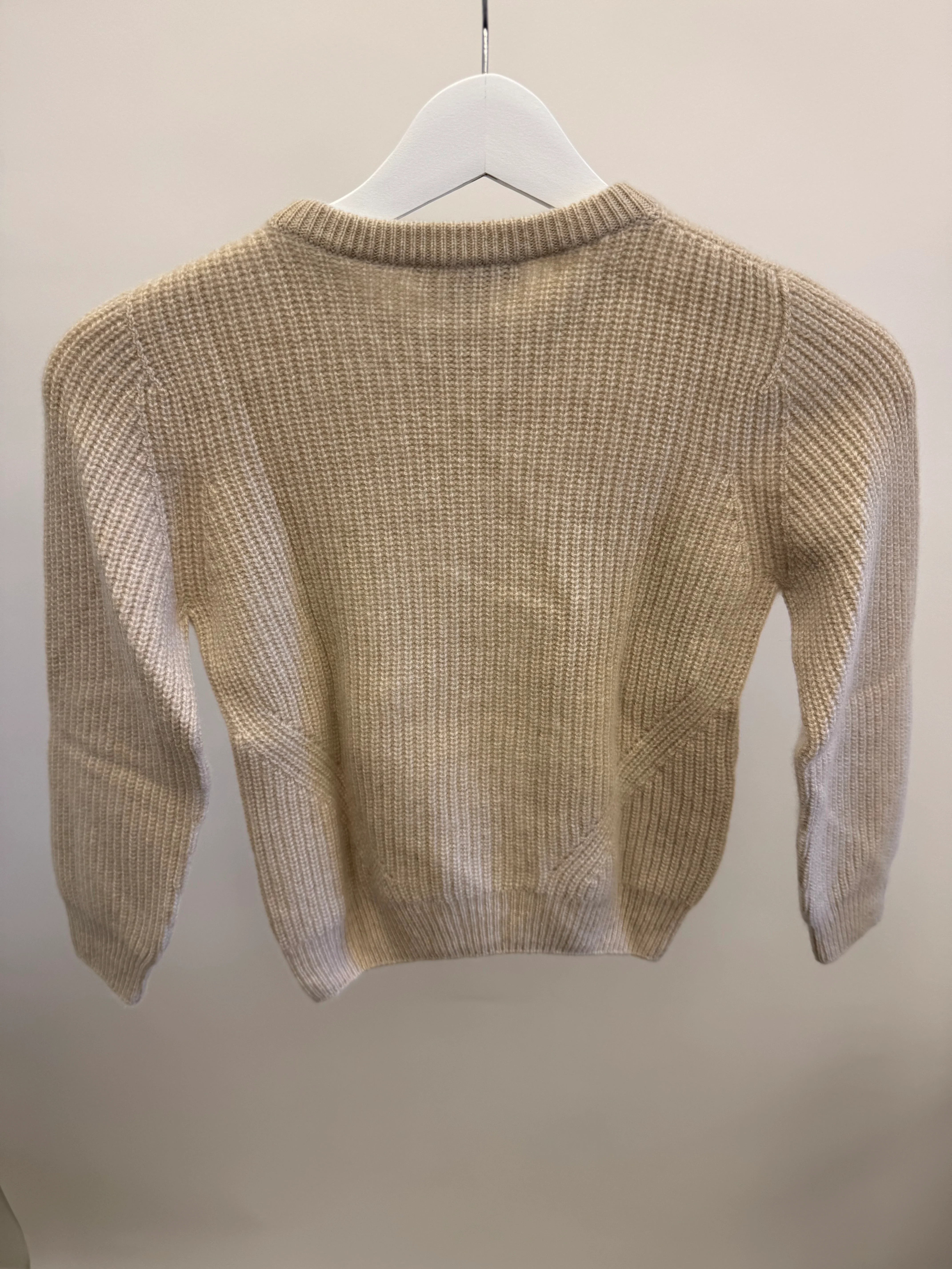 Loro Piana Kids Beige Cashmere Knit Long-Sleeve Jumper Size 8 years RRP £585 - Image 5