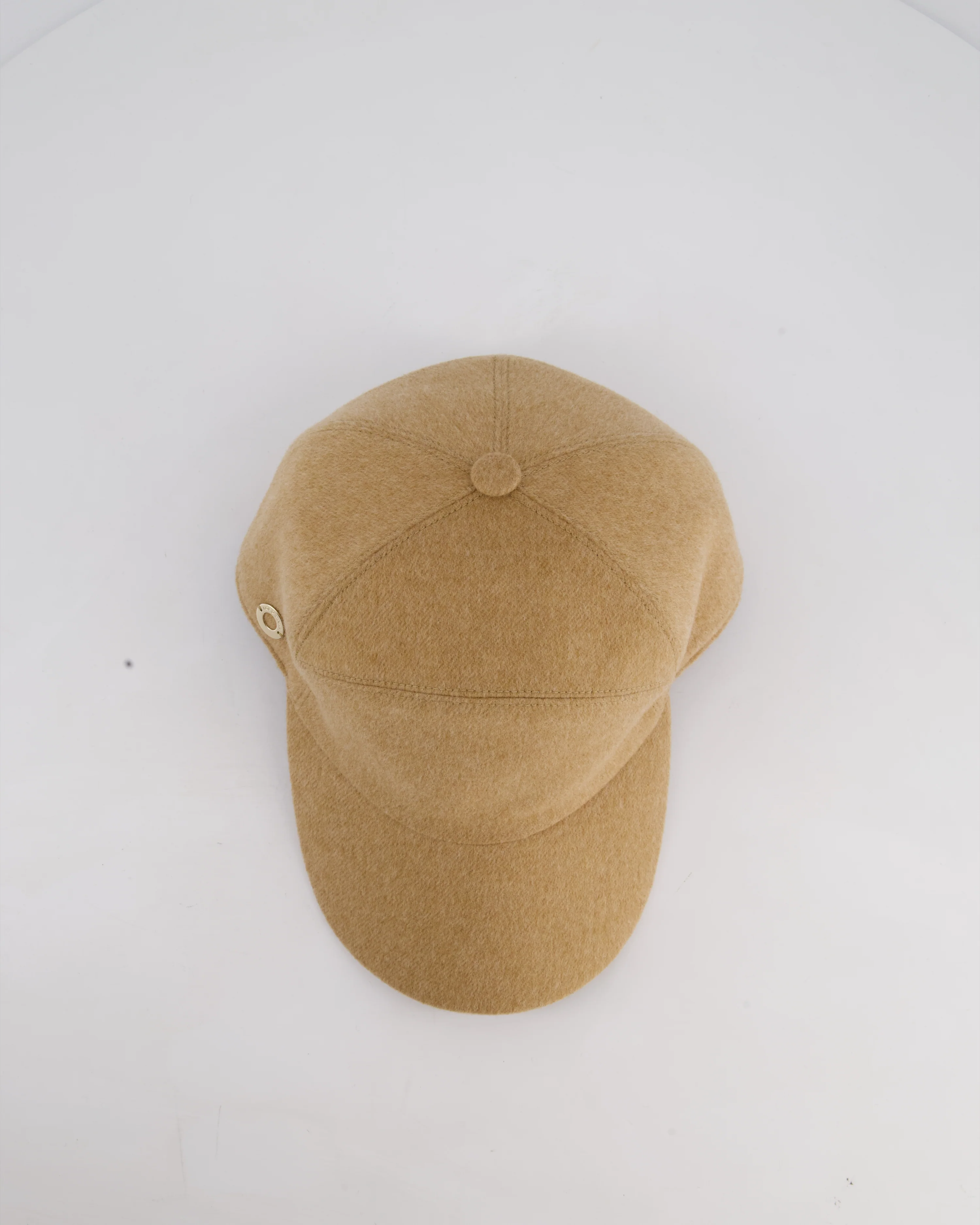 Loro Piana Beige Storm System Cashmere Cap Size M - Image 2