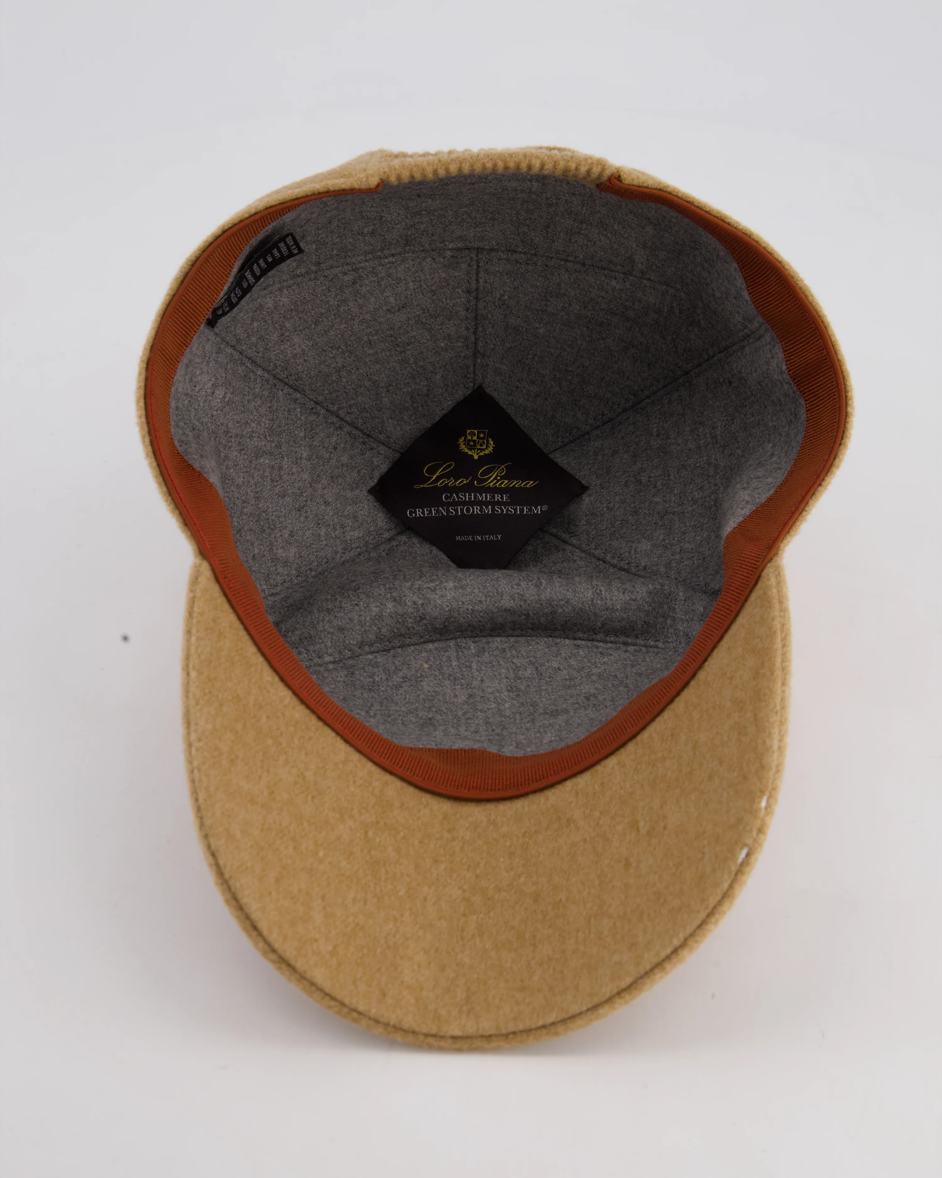 Loro Piana Beige Storm System Cashmere Cap Size M - Image 5