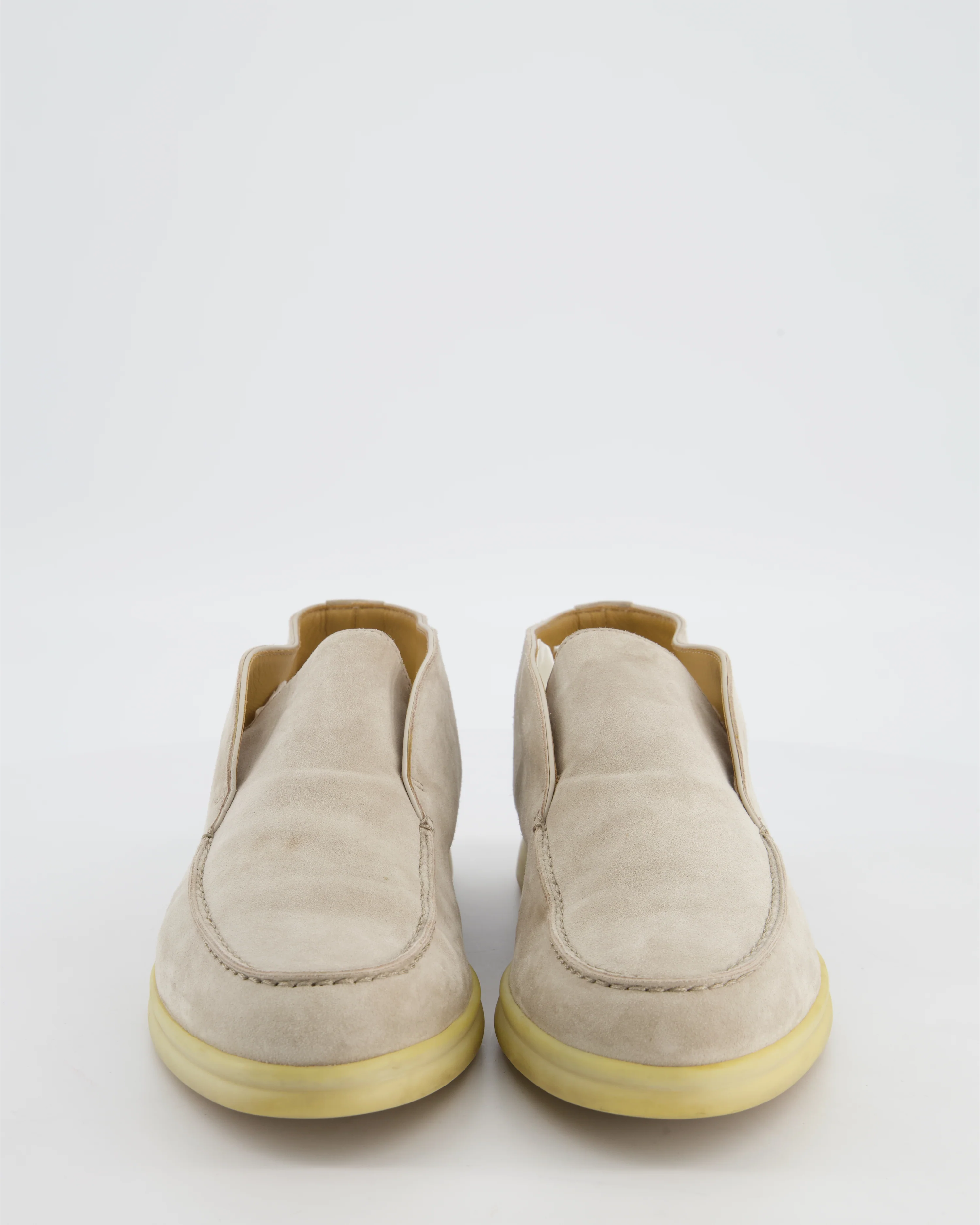 Loro Piana Beige Suede Open Walks Size EU 39 - Image 4