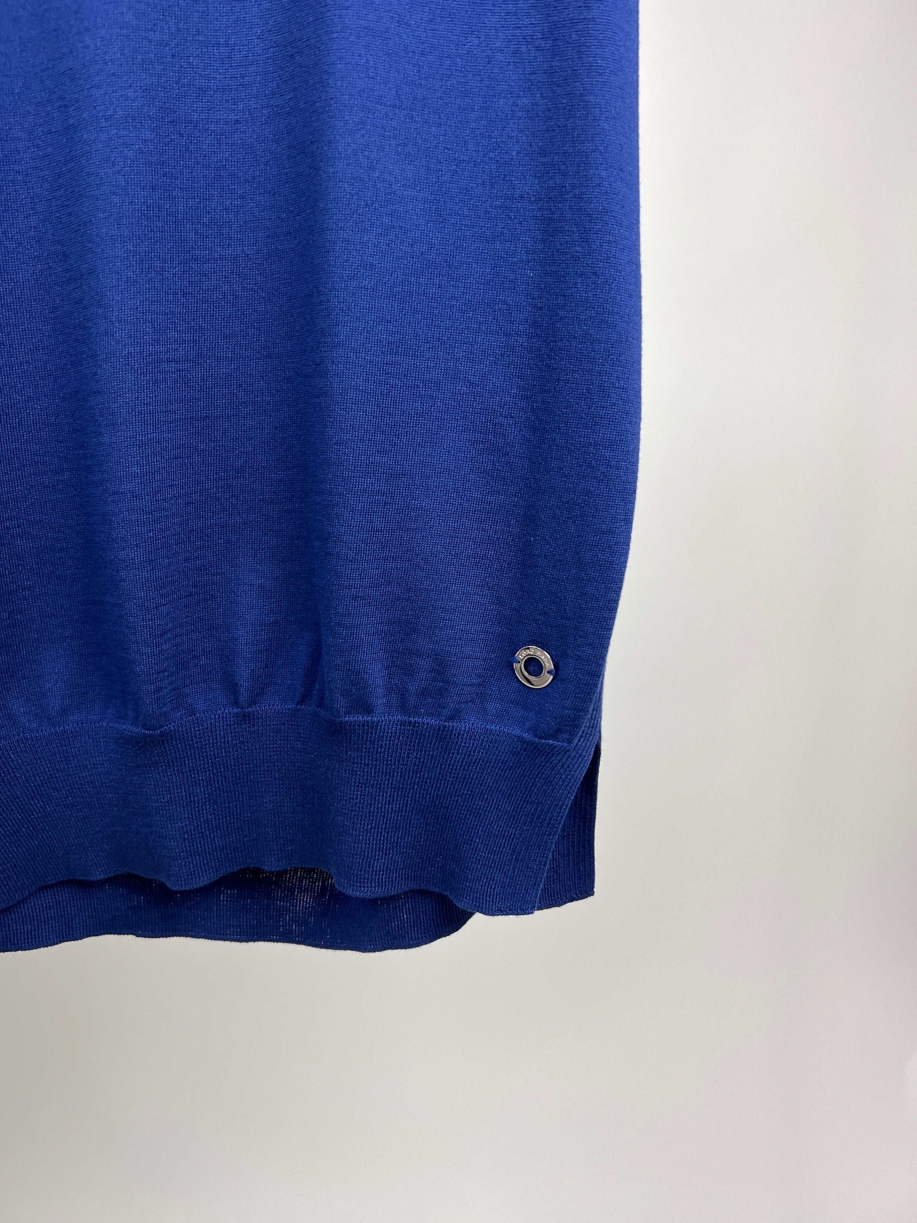 Loro Piana Blue Silk Blend Tank Top Size IT 40 (UK 8) - Image 6