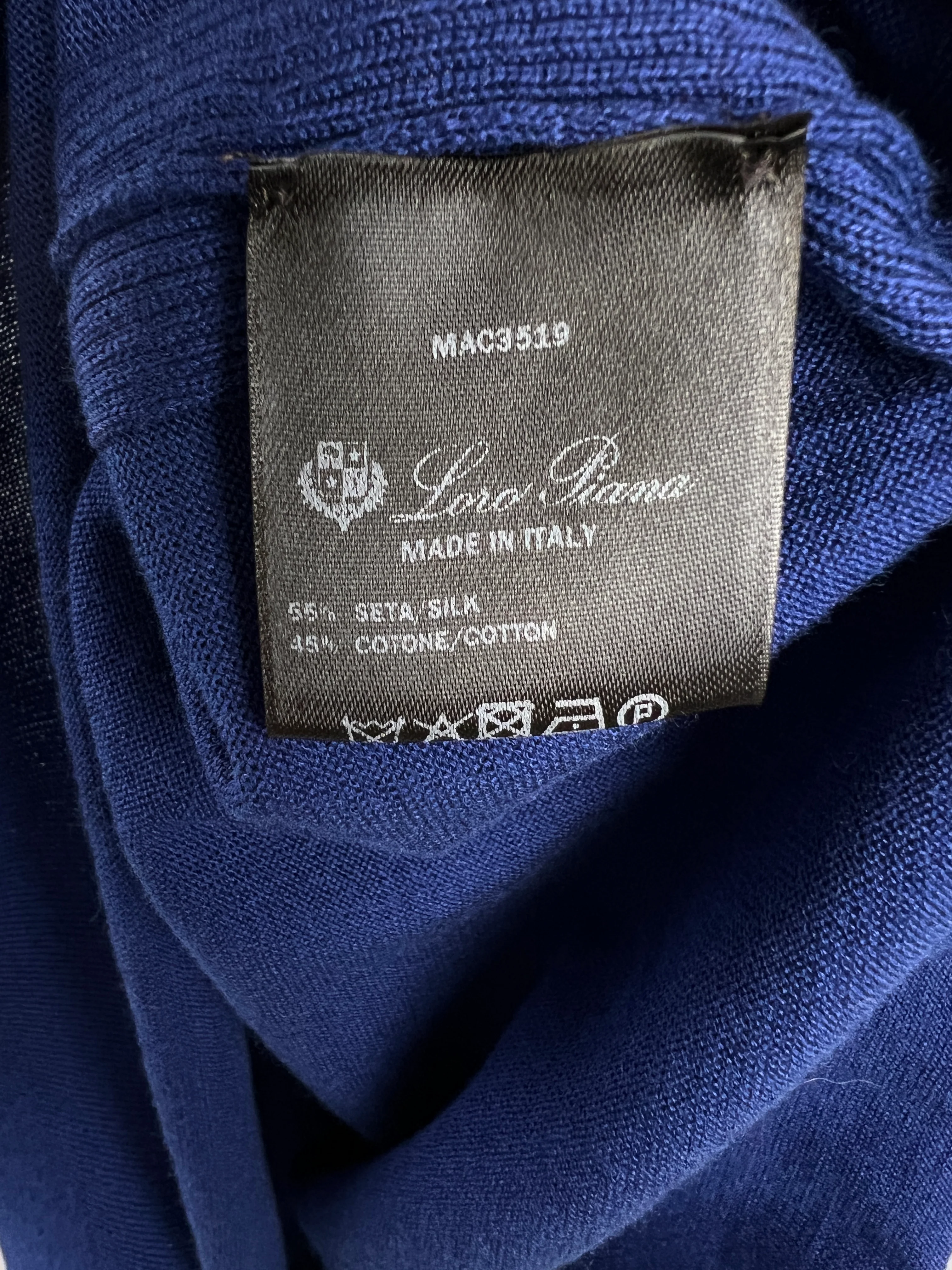 Loro Piana Blue Silk Blend Tank Top Size IT 40 (UK 8) - Image 7