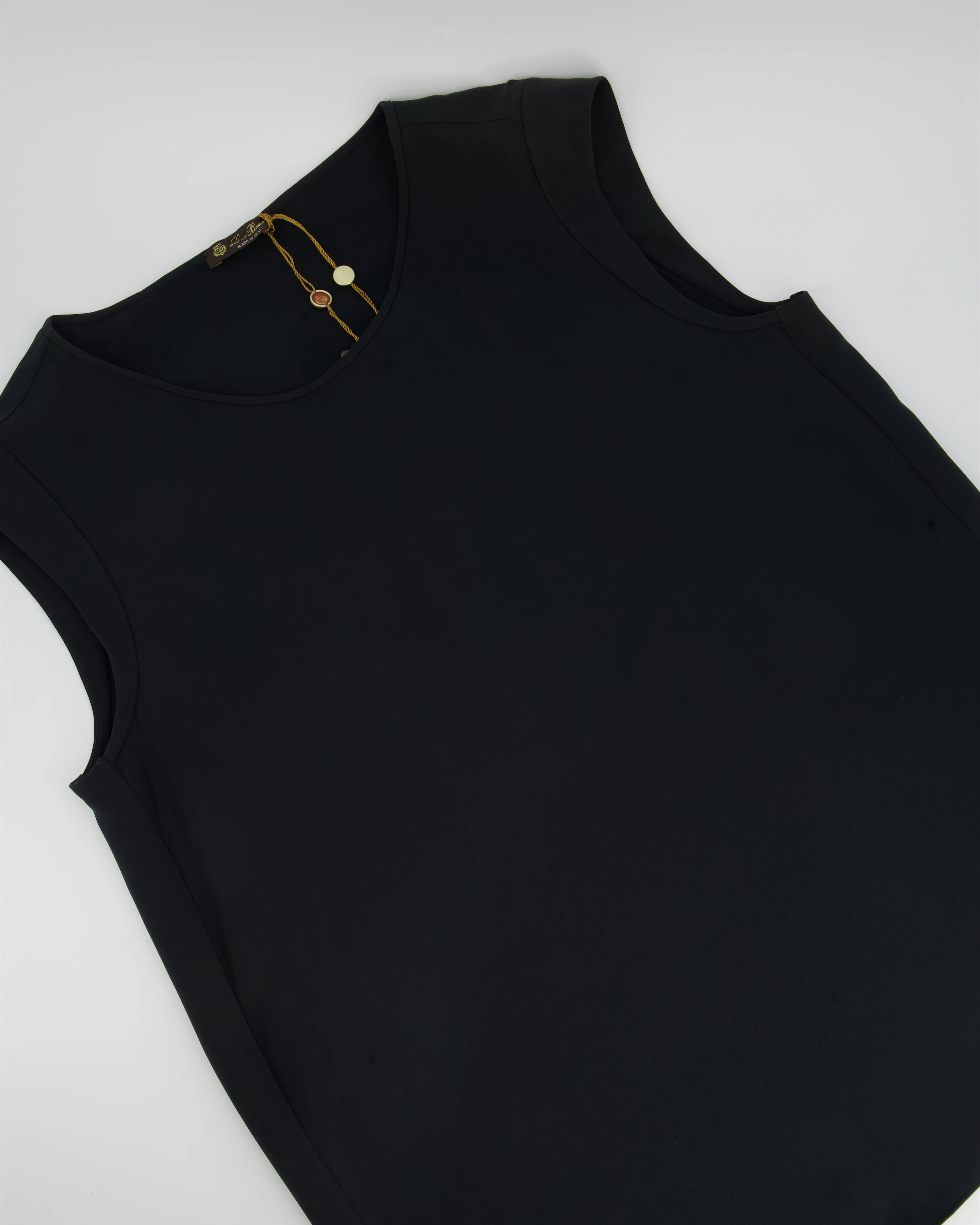 Loro Piana Dark Green Sleeveless Silk Shirt IT 46 (UK 14) - Image 4