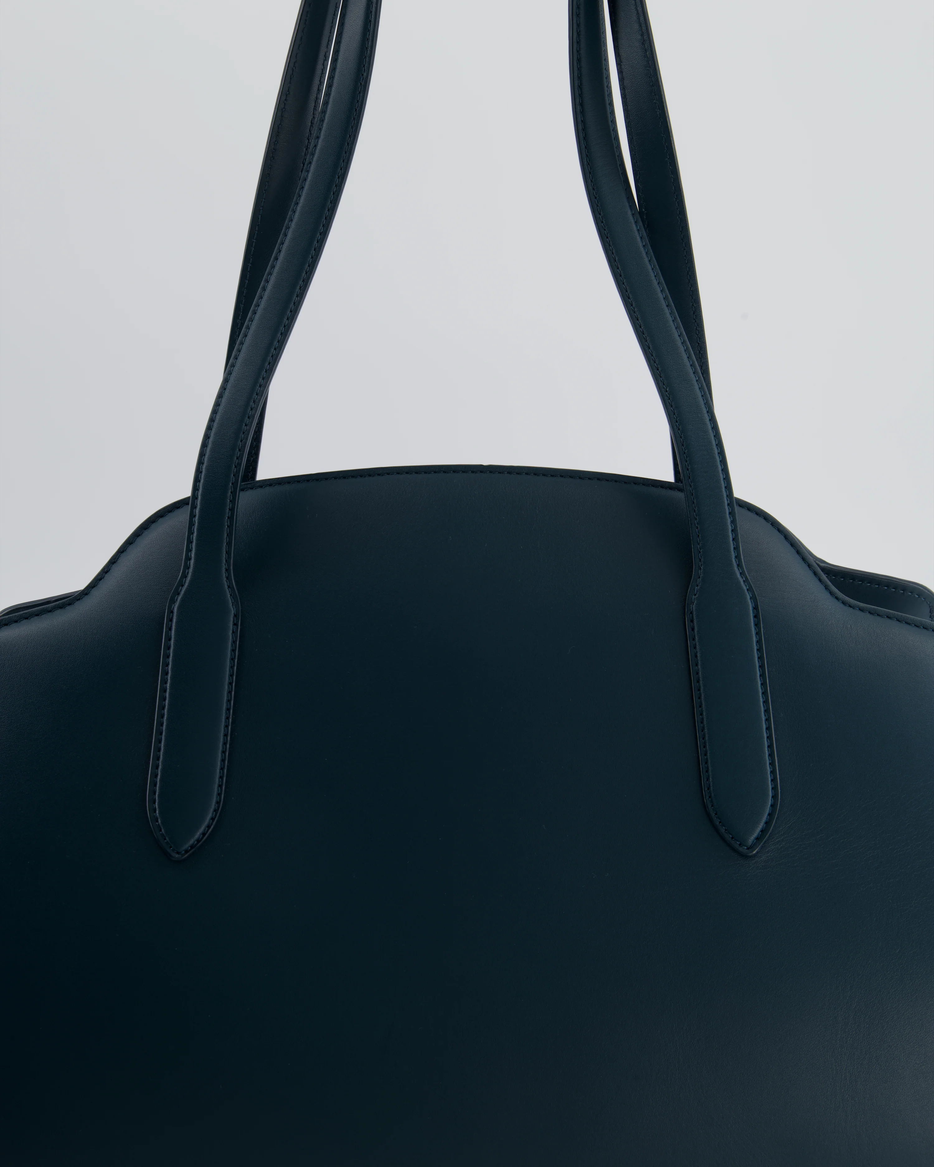 Loro Piana Dark Teal Large Sesia Leather Tote Bag - Image 14
