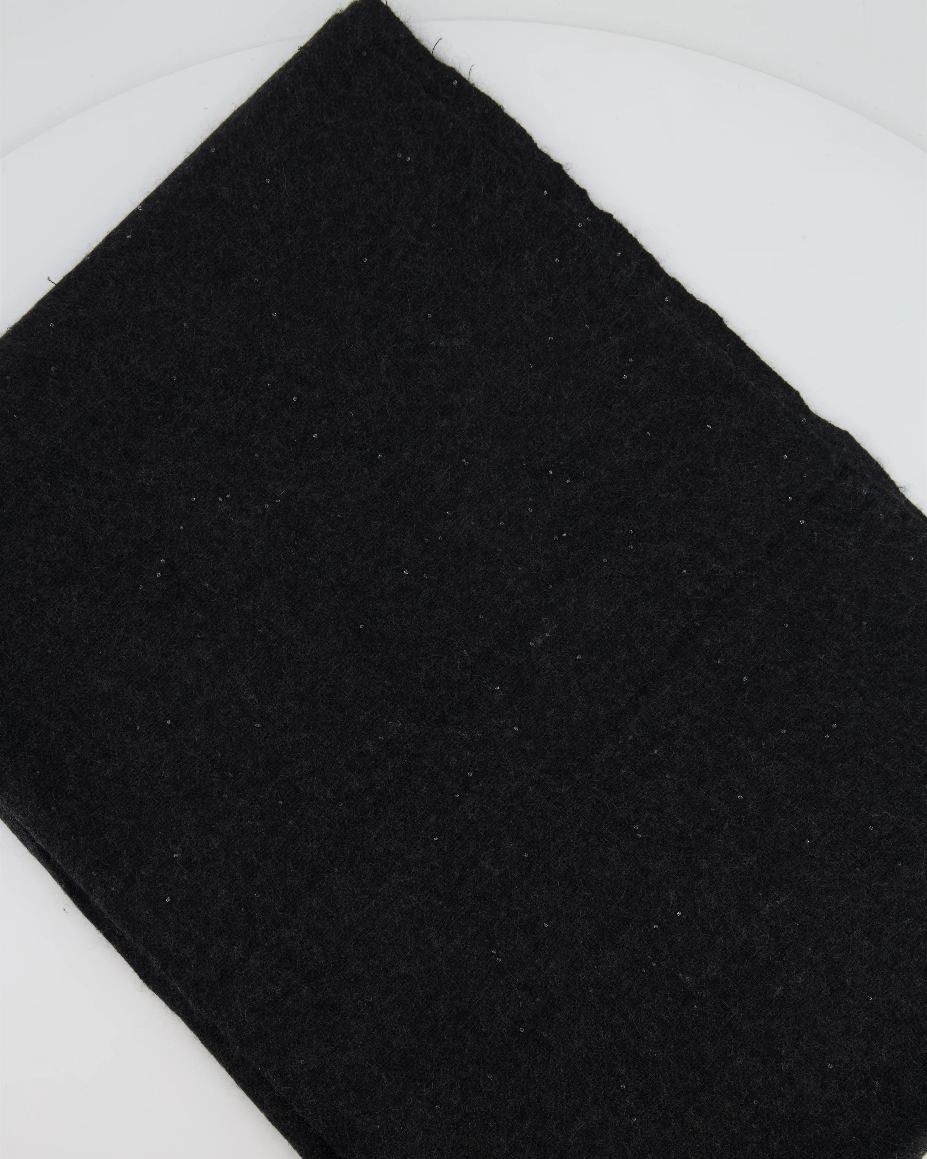Loro Piana Grey Embellished Cashmere Scarf - Image 3