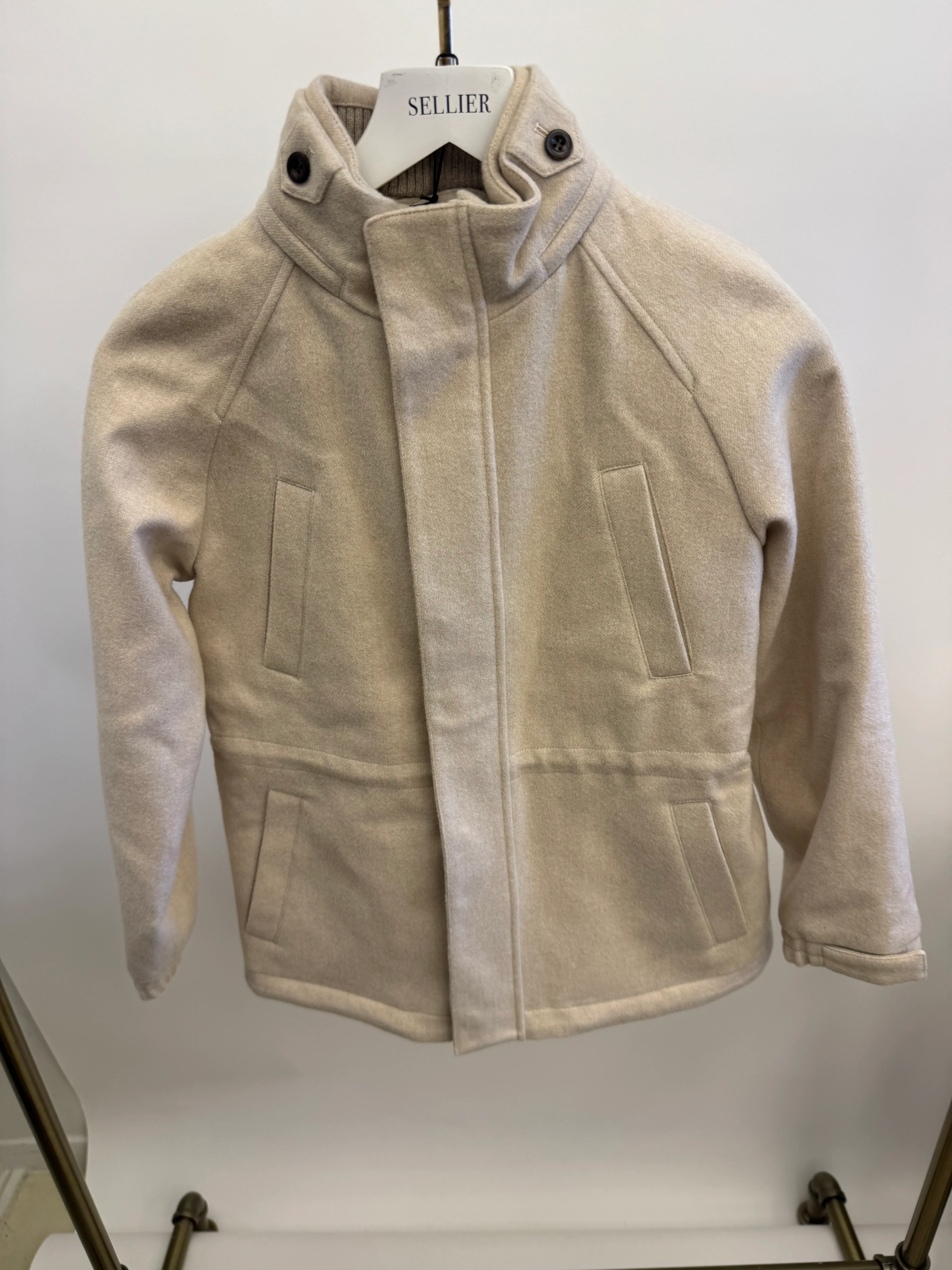 Loro Piana Kids Beige Cashmere Coat with Pockets Size 10 years RRP £2,550 - Image 3