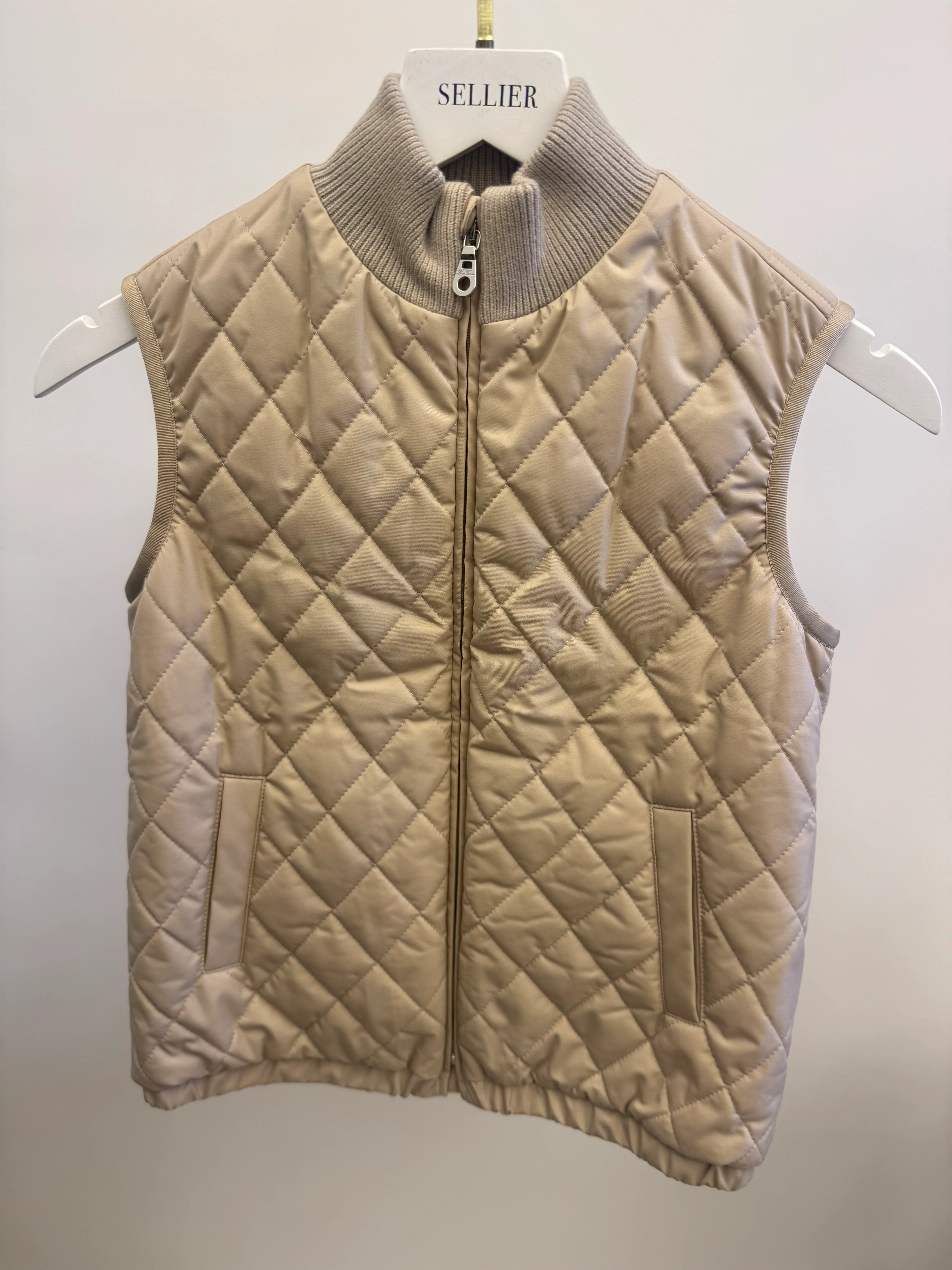 Loro Piana Kids Beige Storm System Padded Vest Jacket Size 10 years RRP £990 - Image 3