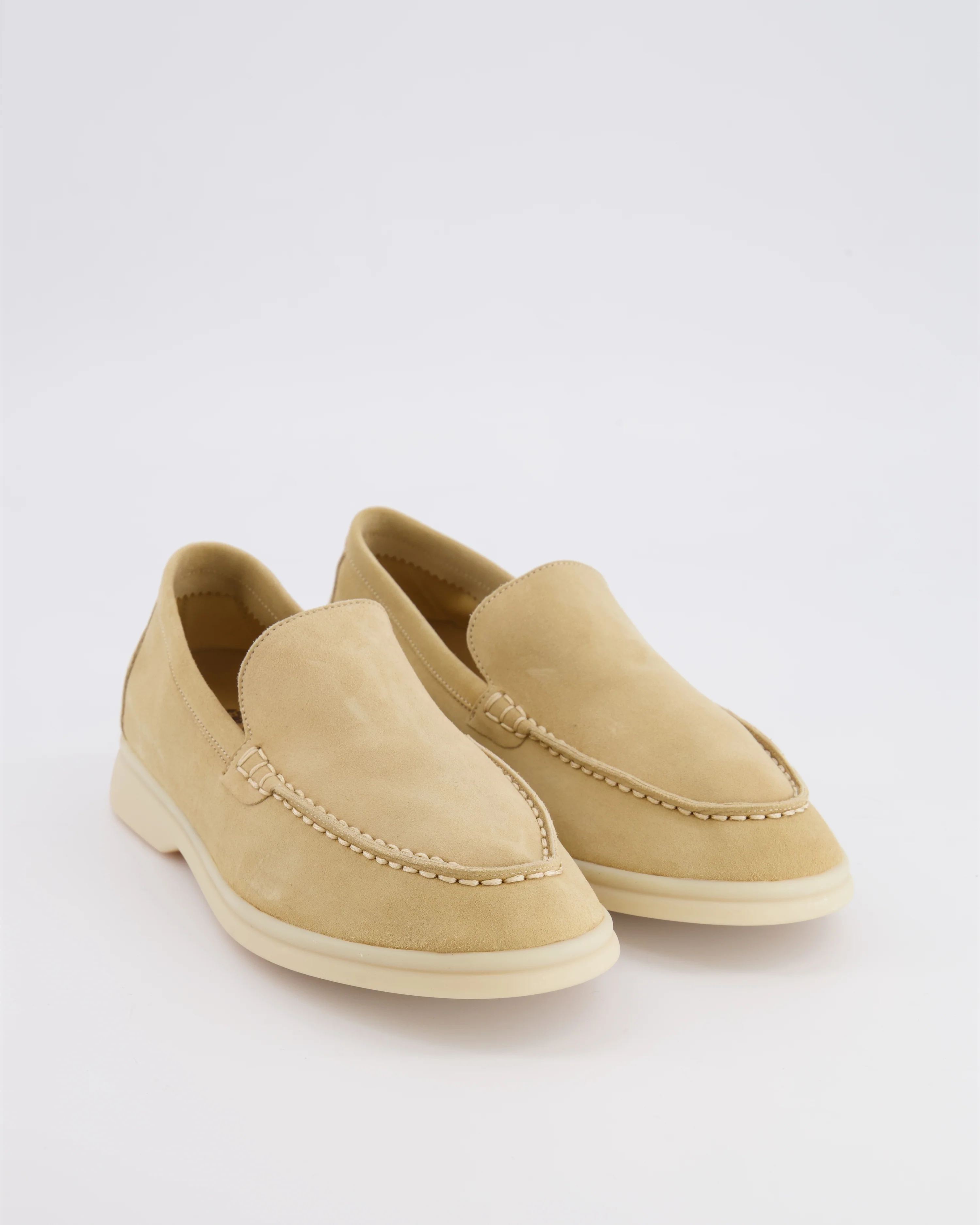 Loro Piana Kids Beige Suede Summer Walk Loafers Size 33 RRP £585 - Image 2