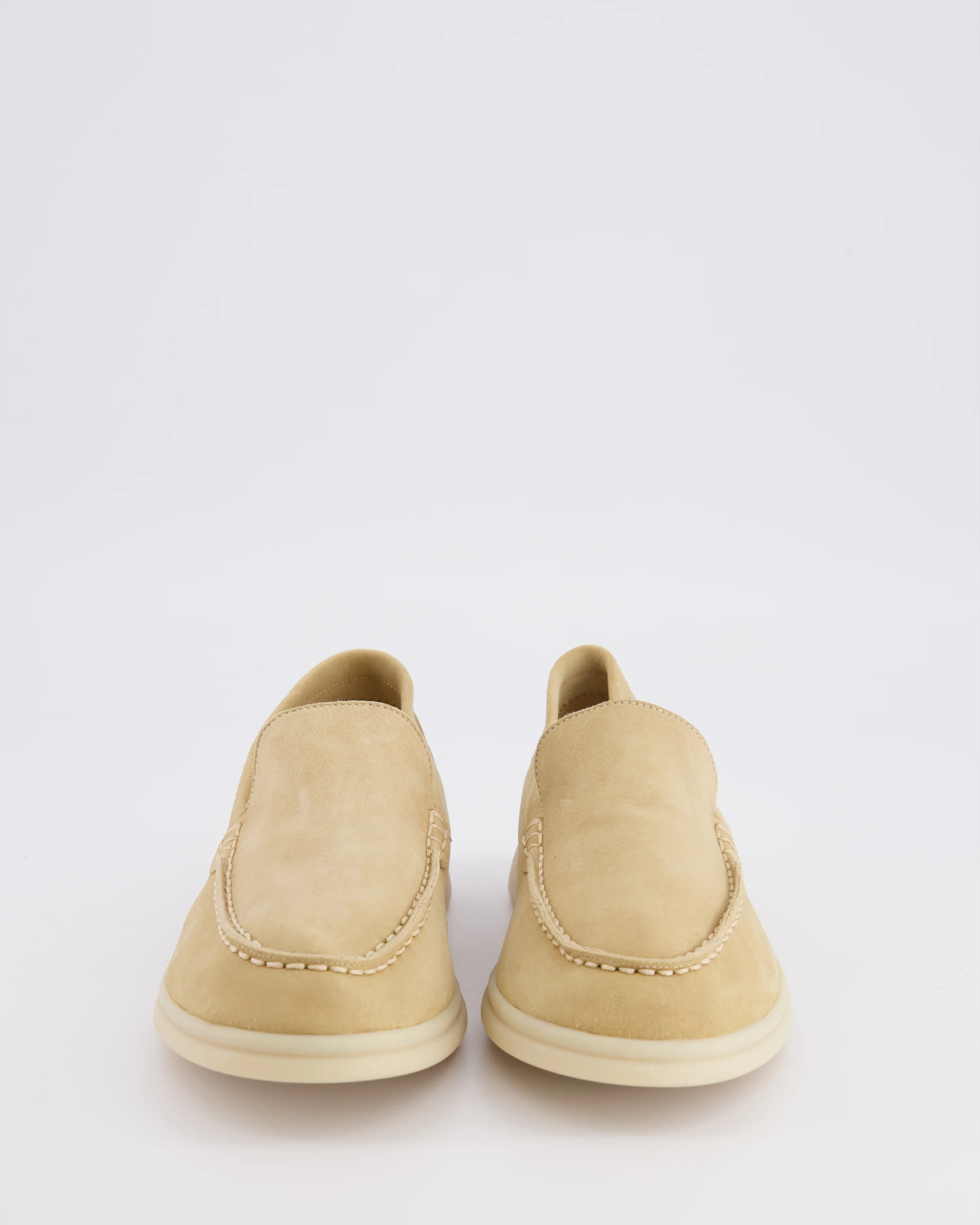 Loro Piana Kids Beige Suede Summer Walk Loafers Size 33 RRP £585 - Image 4