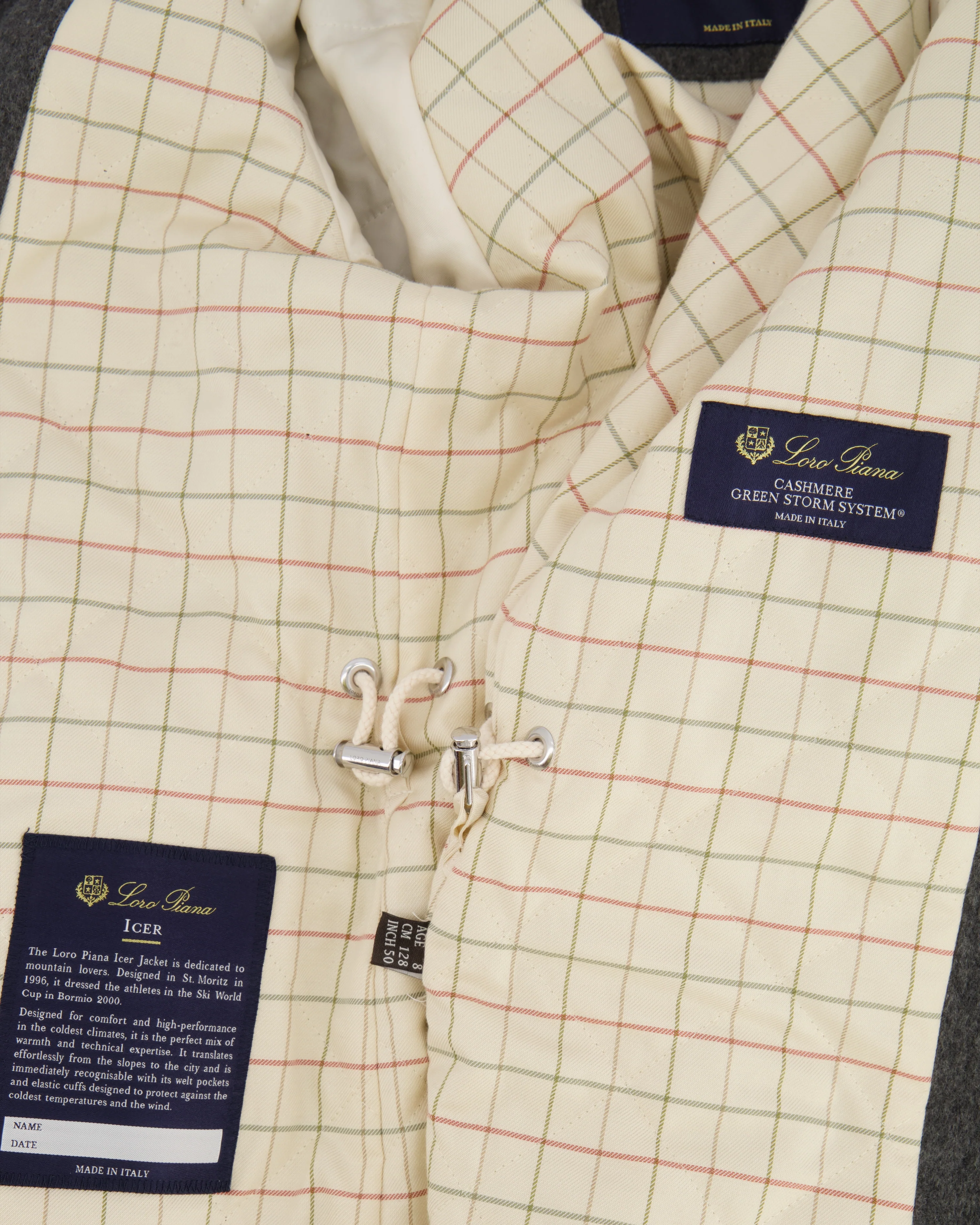 Loro Piana Kids Grey Cashmere Jacket with Pockets and Knit Collar Size 8 years RRP £2,550 - Image 5
