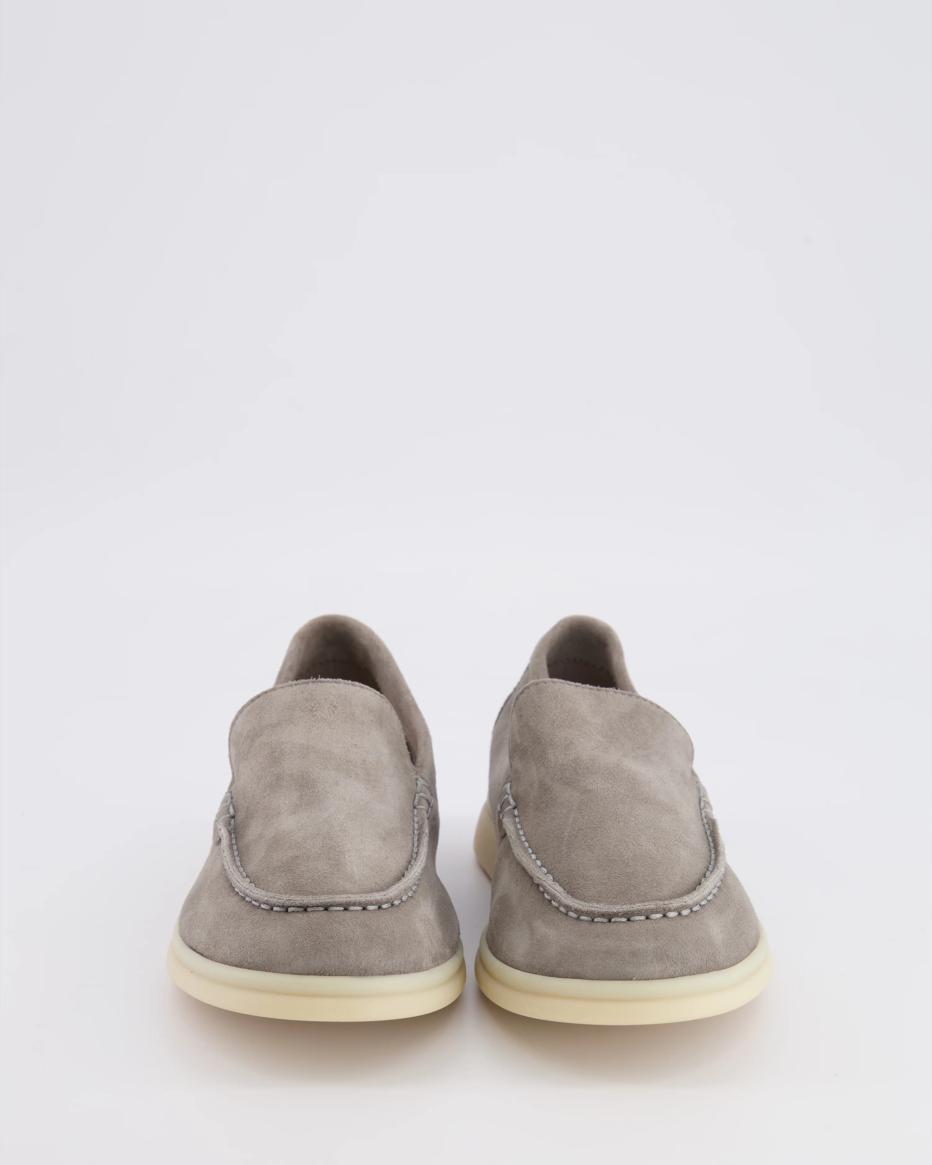 Loro Piana Kids Grey Suede Summer Walk Loafers Size 33 RRP £585 - Image 4
