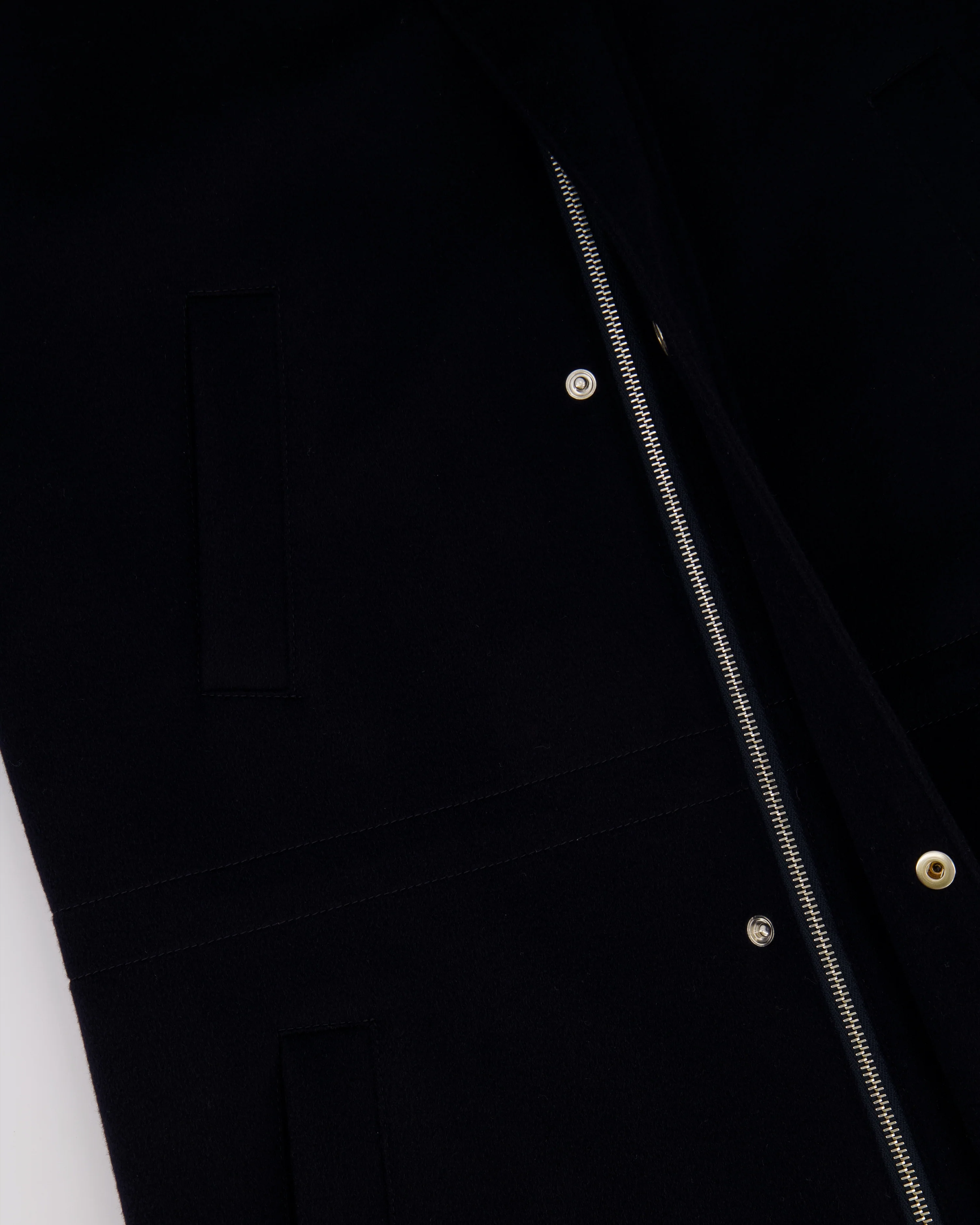 Loro Piana Kids Navy Cashmere Jacket with Pockets and Knit Collar Size 8 years RRP £2,550 - Image 3
