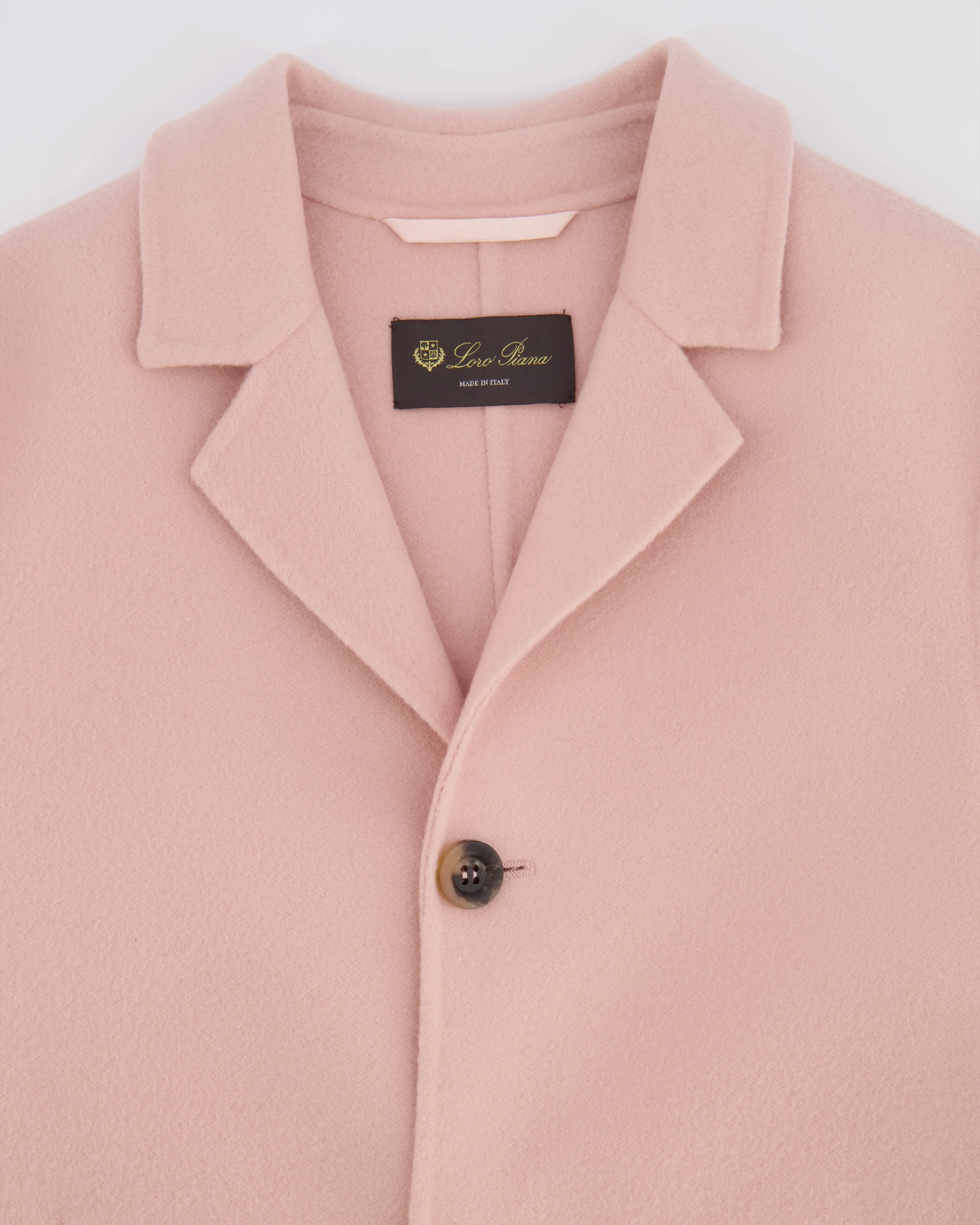 Loro Piana Kids Baby Pink Cashmere Coat with Brown Buttons and Pockets Size 8 years RRP £2,500 - Image 3