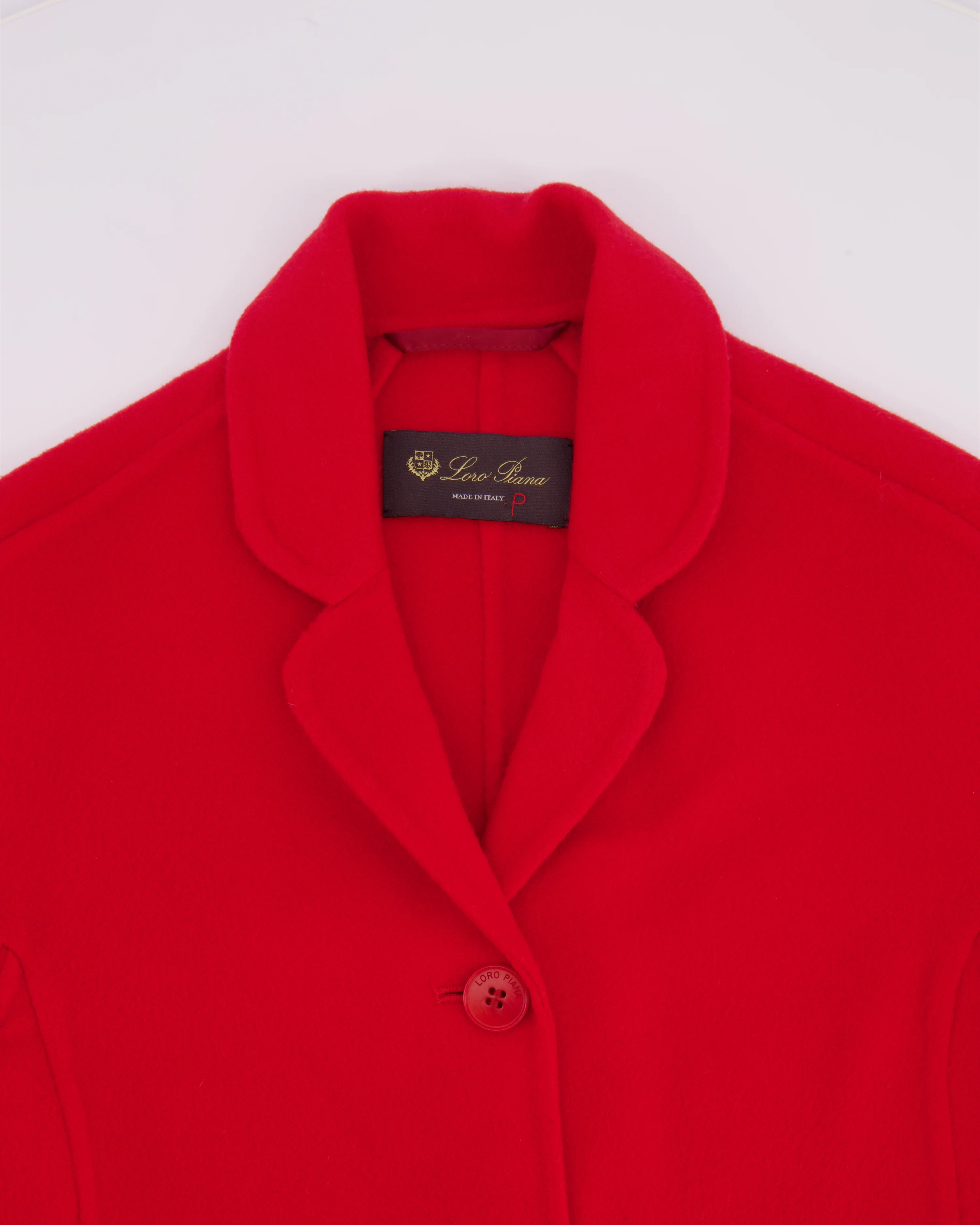 Loro Piana Kids Red Cashmere Coat with Pockets and Buttons Size 8 years RRP £2,550 - Image 3