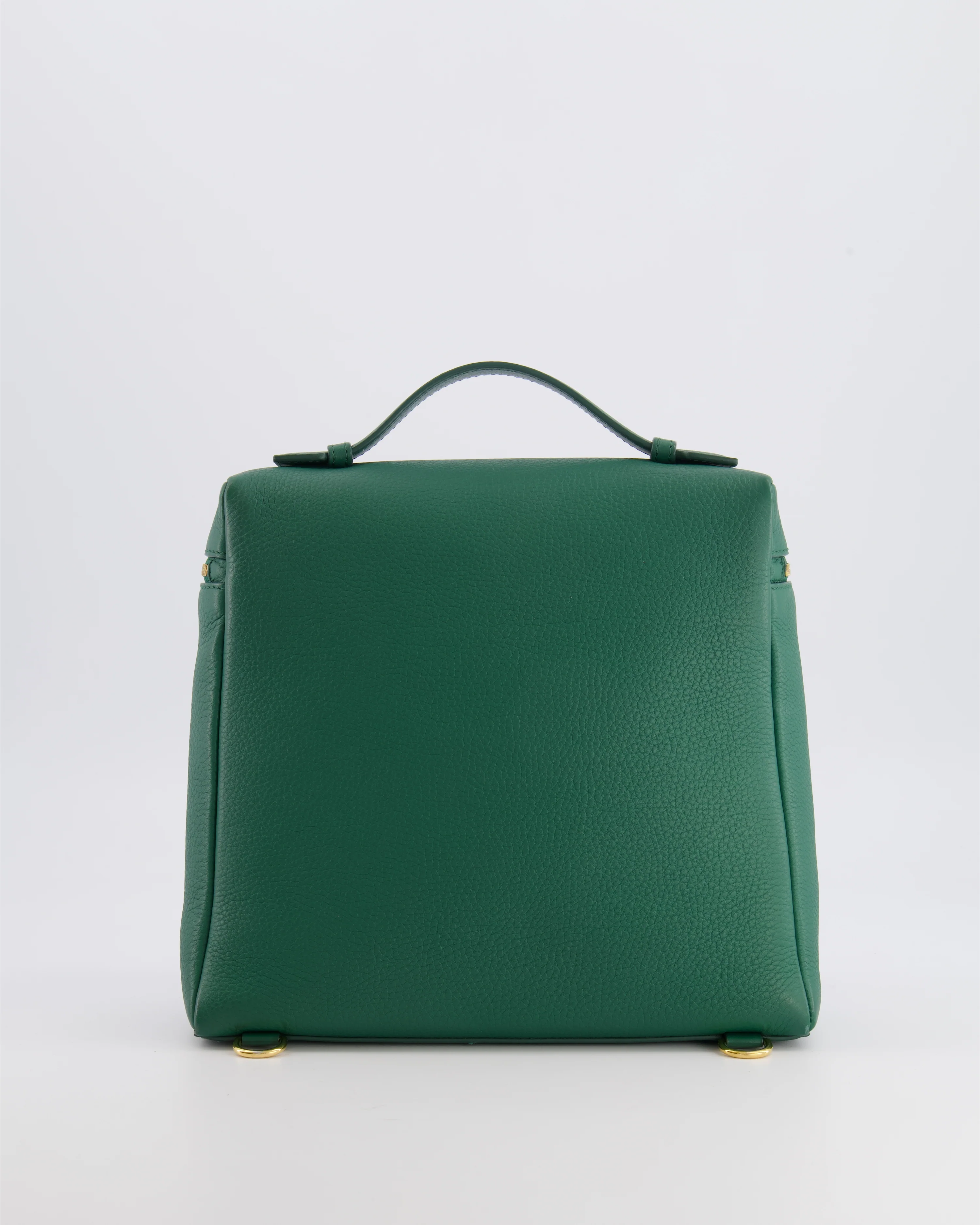Loro Piana L23.5 Extra Pocket Backpack in Forest Green Grained Calfskin Leather with Gold Hardware RRP £2,900 - Image 10