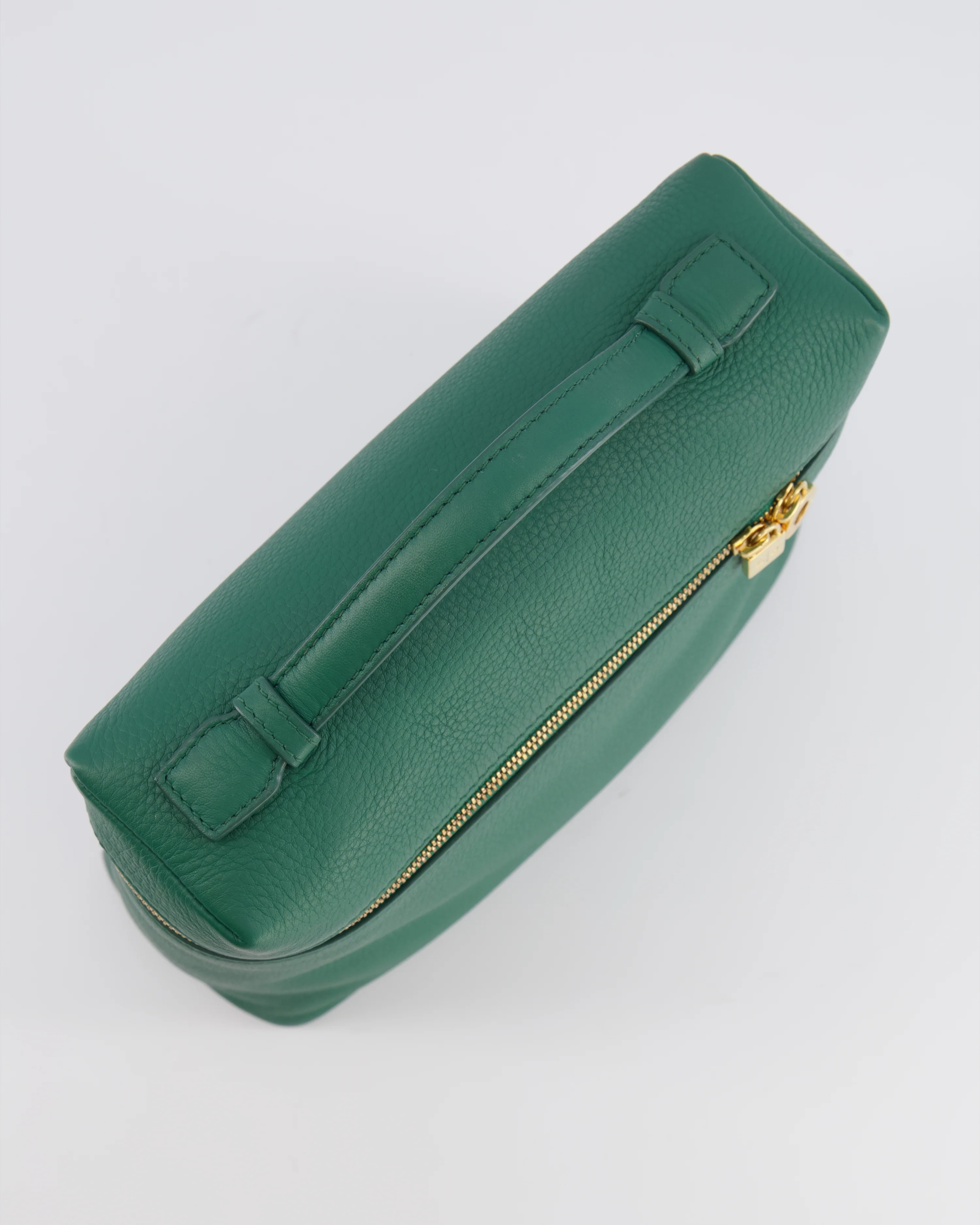 Loro Piana L23.5 Extra Pocket Backpack in Forest Green Grained Calfskin Leather with Gold Hardware RRP £2,900 - Image 17