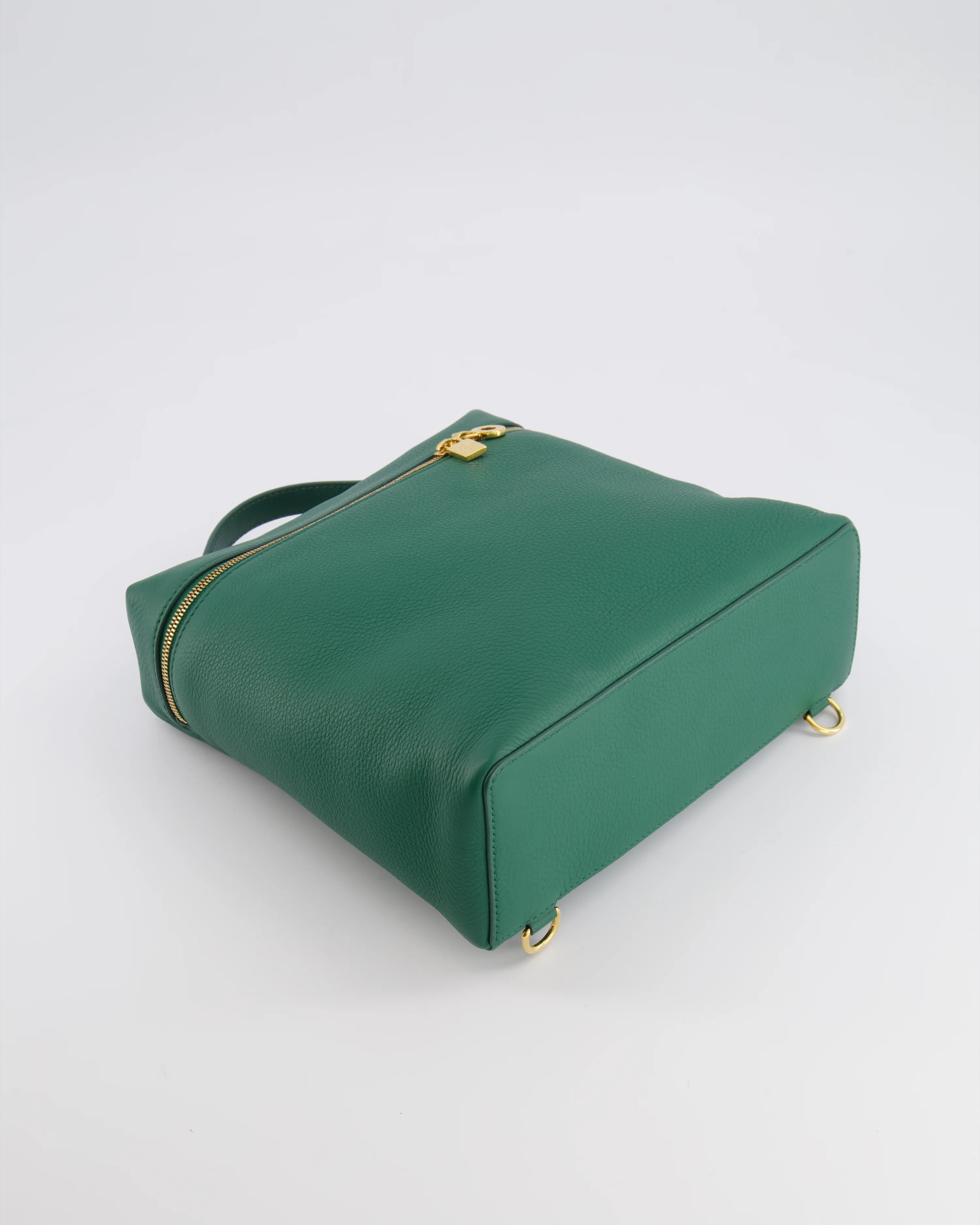 Loro Piana L23.5 Extra Pocket Backpack in Forest Green Grained Calfskin Leather with Gold Hardware RRP £2,900 - Image 19
