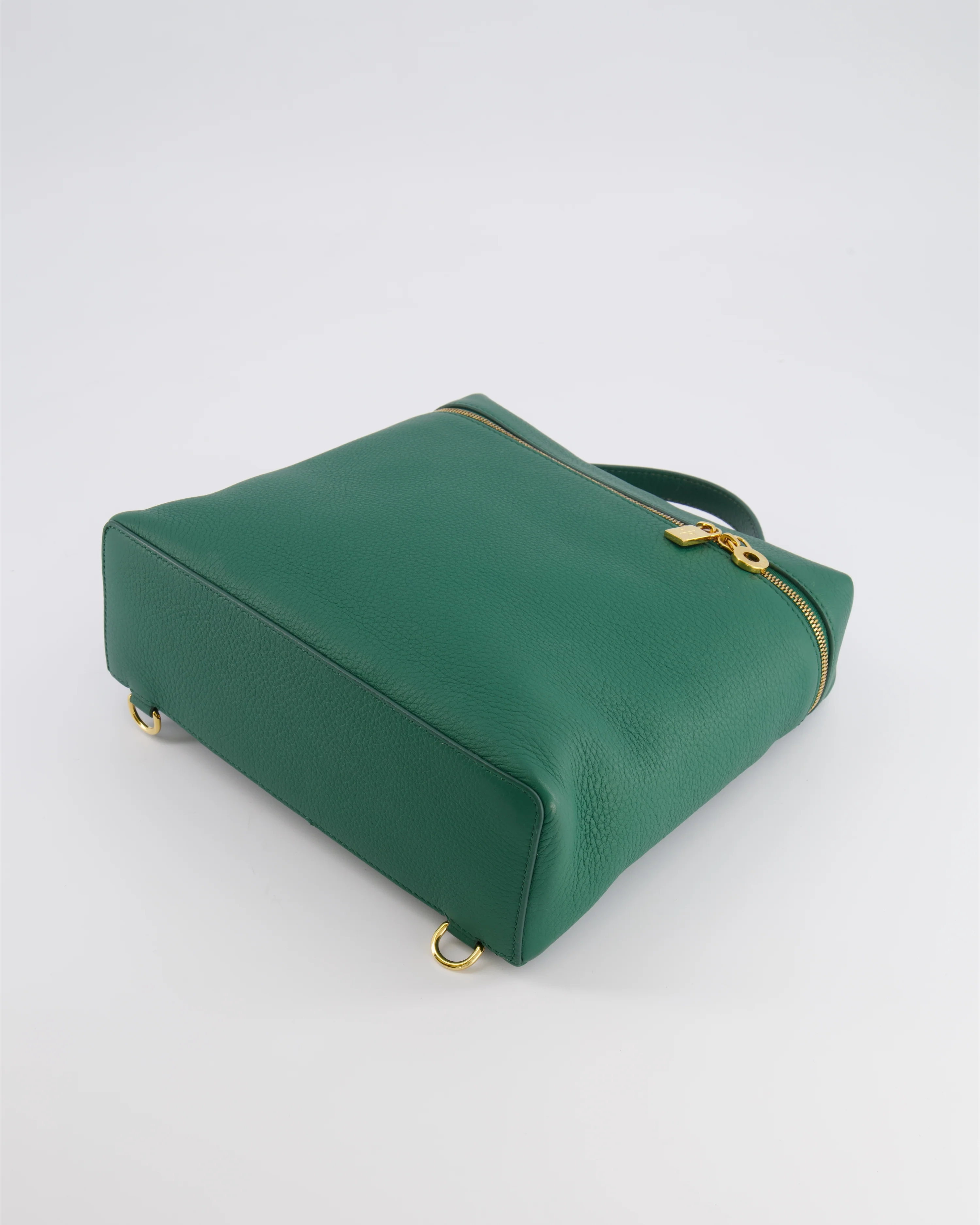 Loro Piana L23.5 Extra Pocket Backpack in Forest Green Grained Calfskin Leather with Gold Hardware RRP £2,900 - Image 20