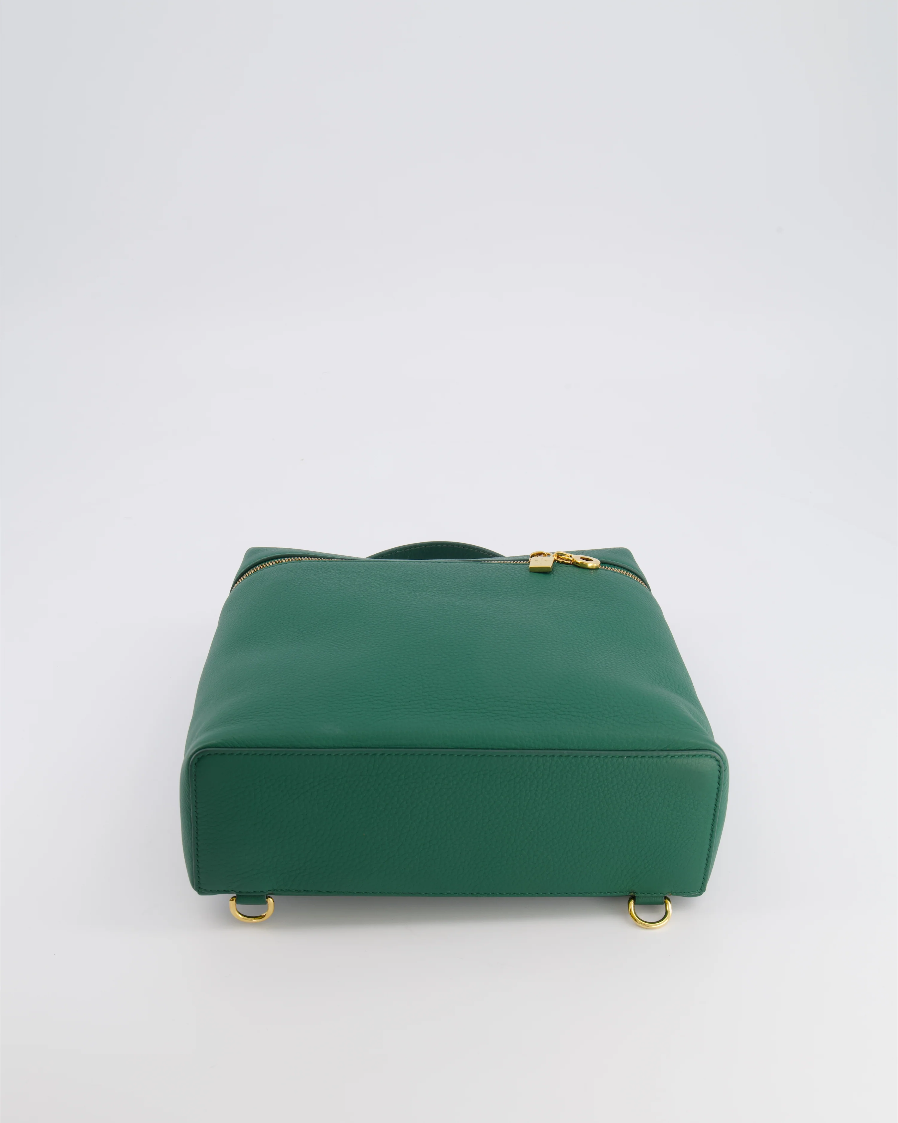 Loro Piana L23.5 Extra Pocket Backpack in Forest Green Grained Calfskin Leather with Gold Hardware RRP £2,900 - Image 21