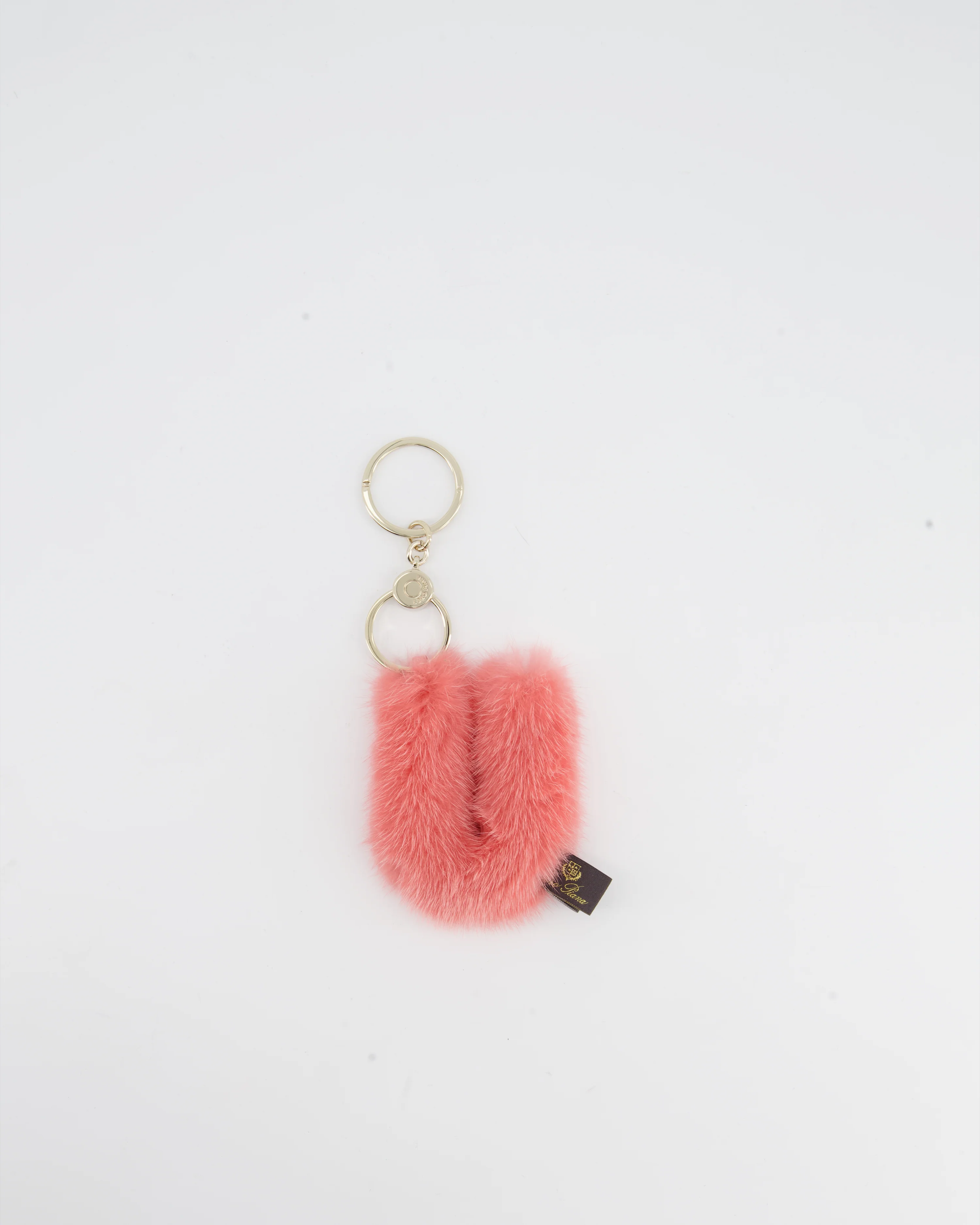 Loro Piana Letter U Pink Key Ring Accessory