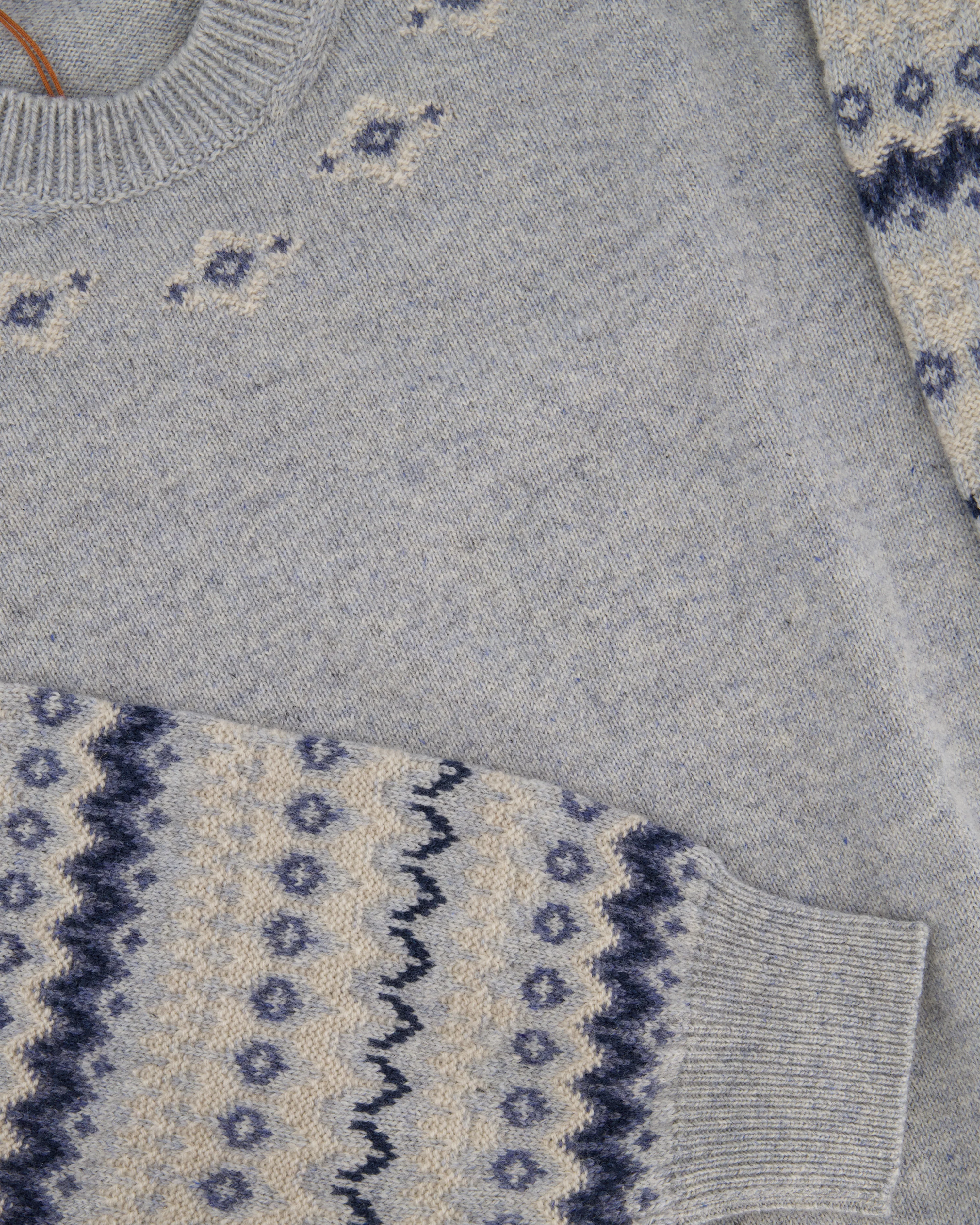Loro Piana Light Blue Alpe Pile Crew Neck Cashmere Jumper Size M (UK 10) - Image 5