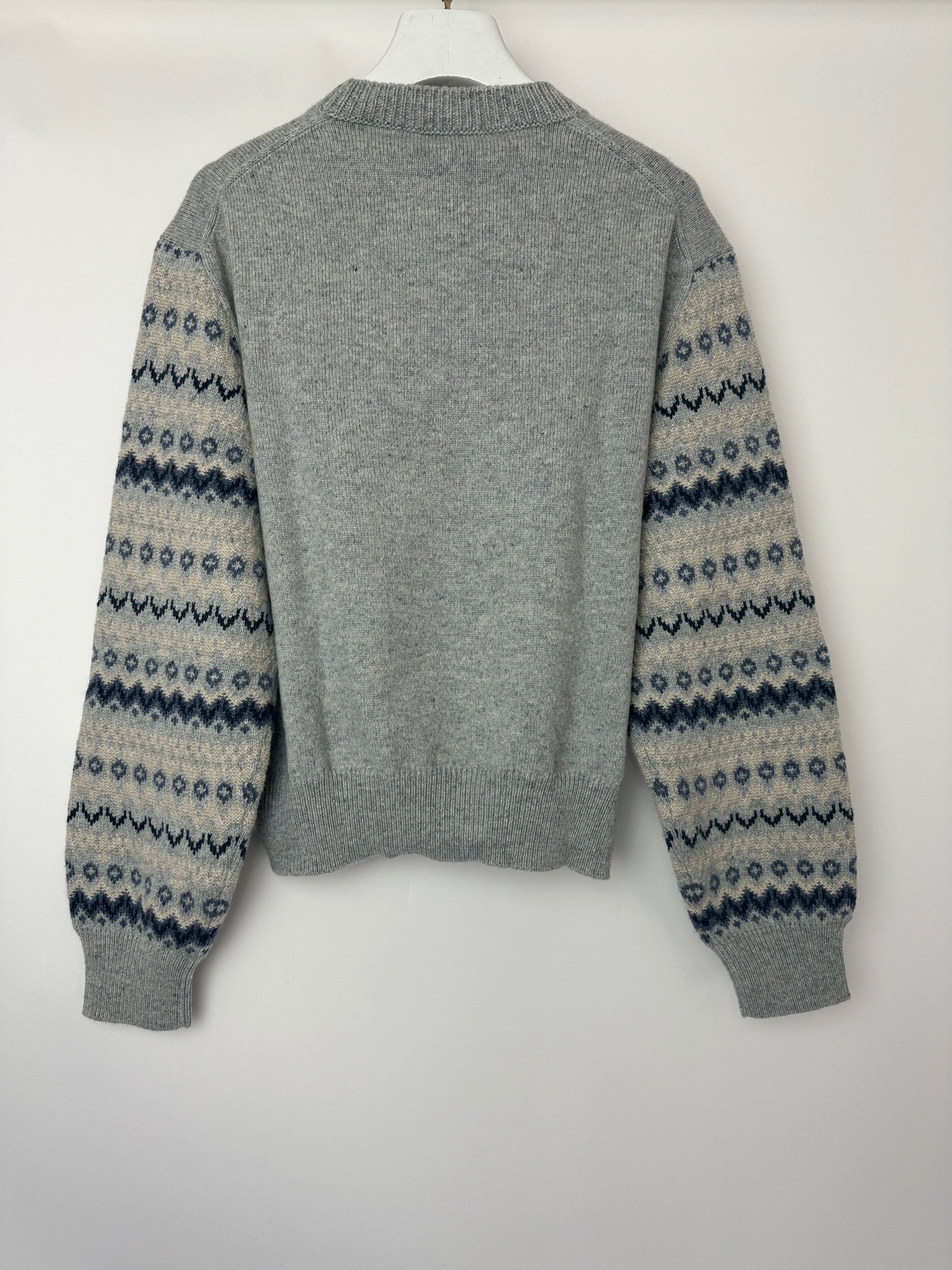 Loro Piana Light Blue Alpe Pile Crew Neck Cashmere Jumper Size M (UK 10) - Image 8