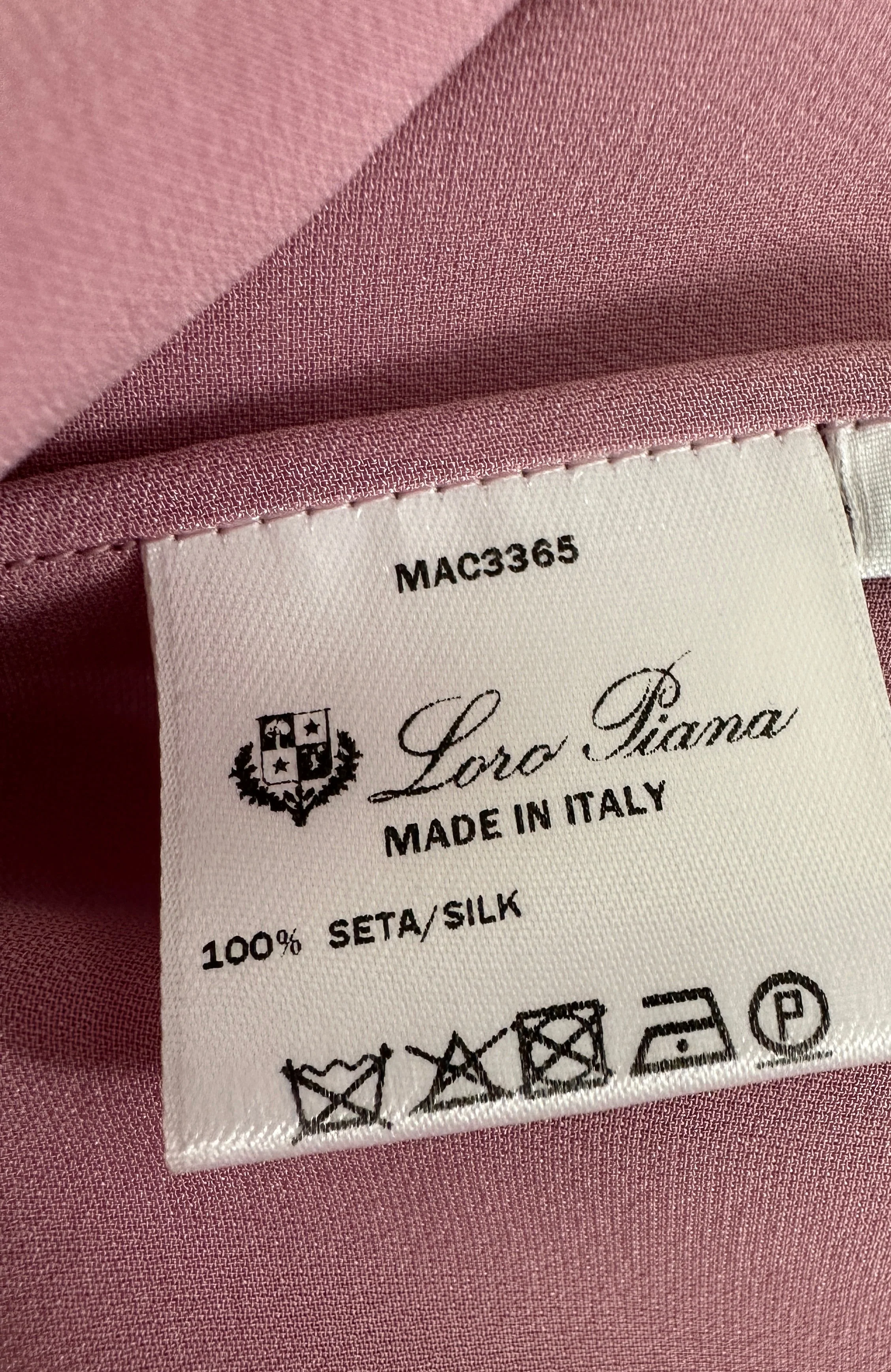 Loro Piana Light Purple Matt Sleeveless Silk Shirt - Image 6
