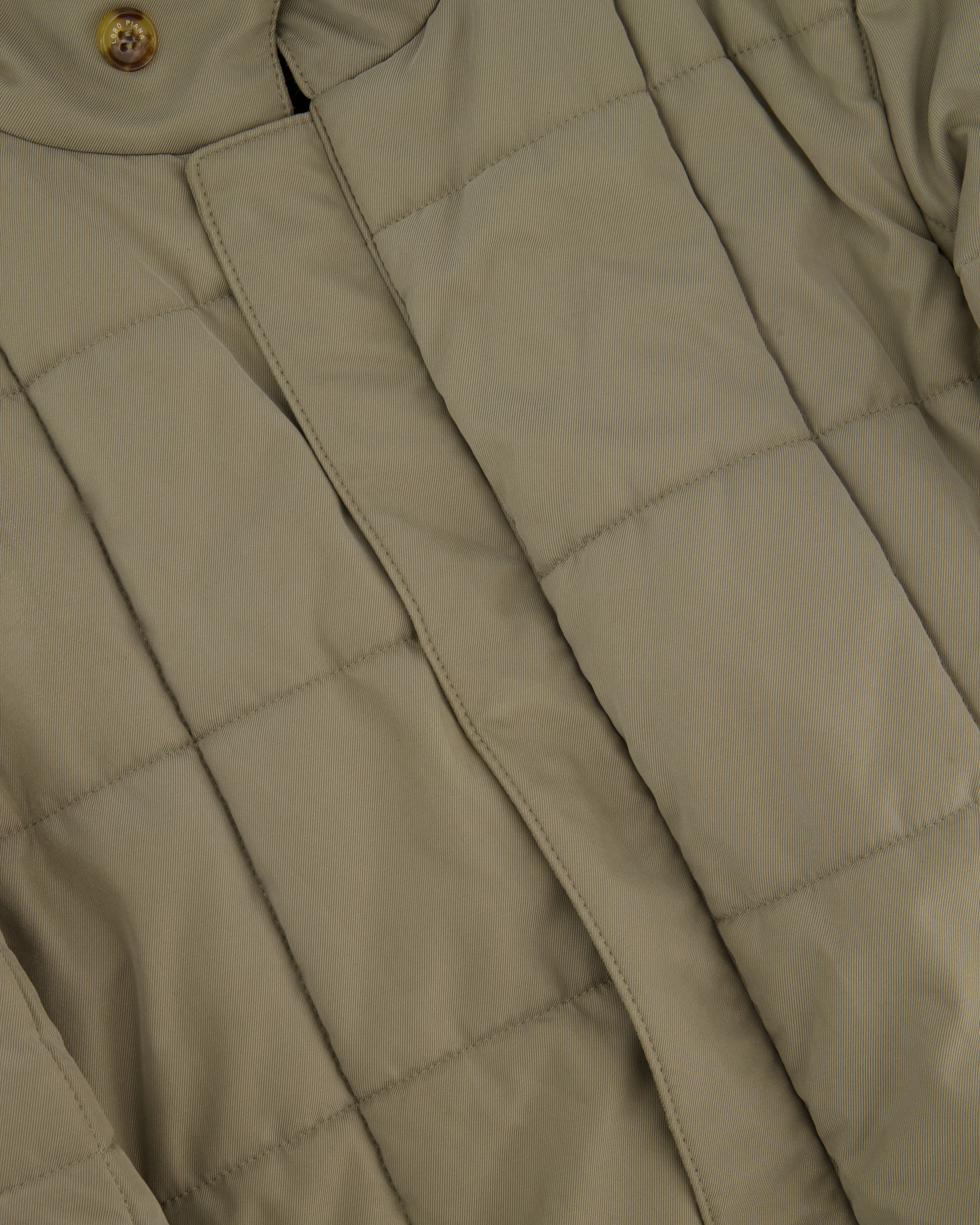 Loro Piana Mens Beige Puffer Quilted Jacket with Pocket Details Size XS (UK 34) - Image 2