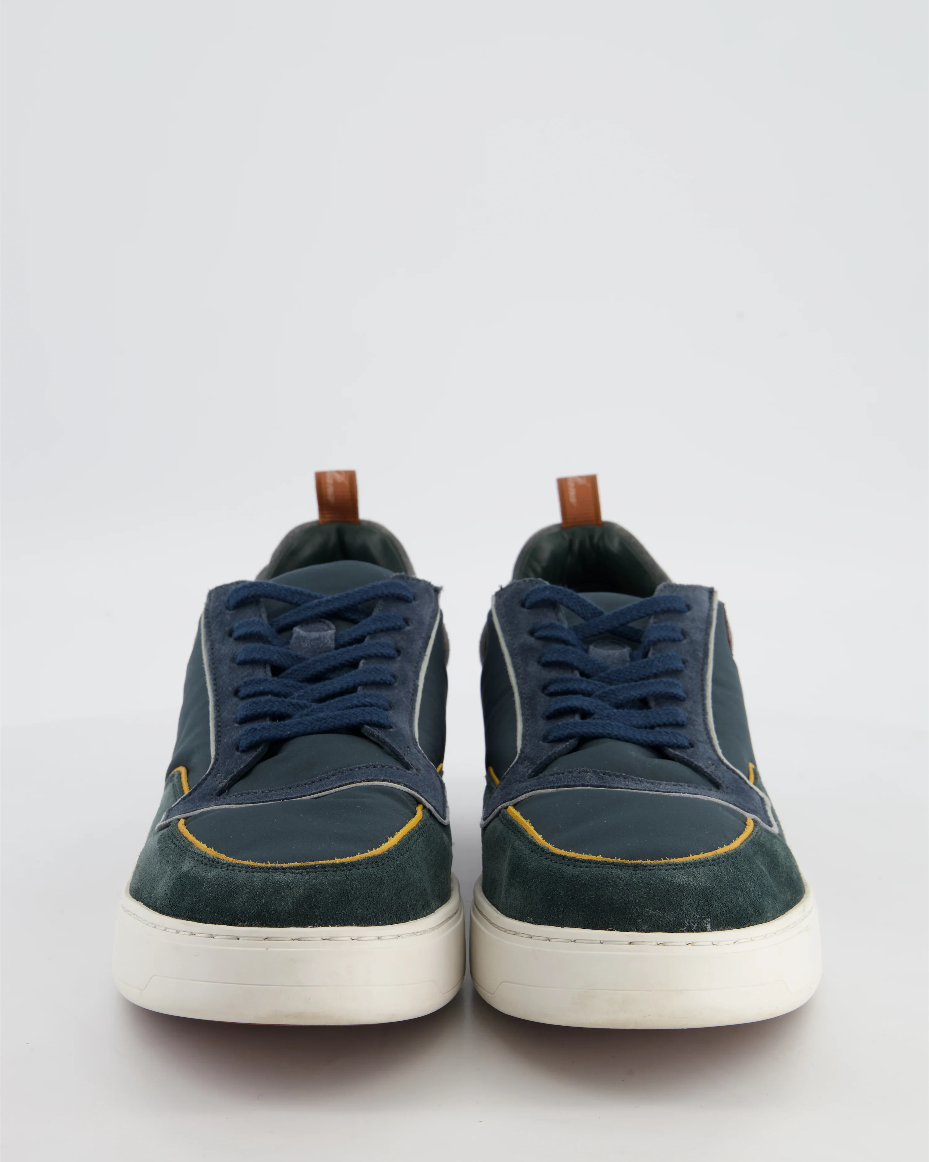 Loro Piana Menswear Newport Walk Sneaker in Blue Suede and Nylon EU 42 - Image 3