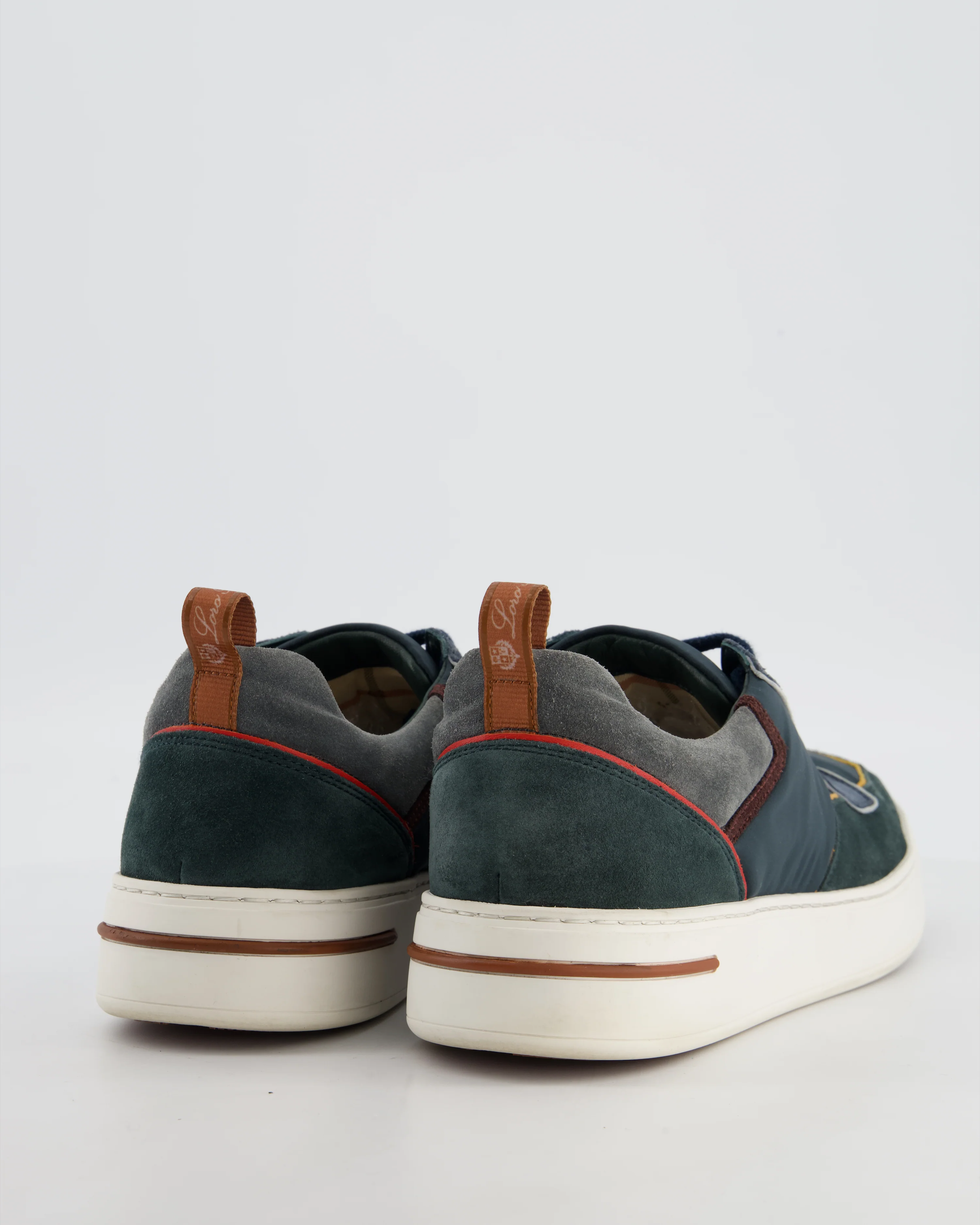 Loro Piana Menswear Newport Walk Sneaker in Blue Suede and Nylon EU 42 - Image 4