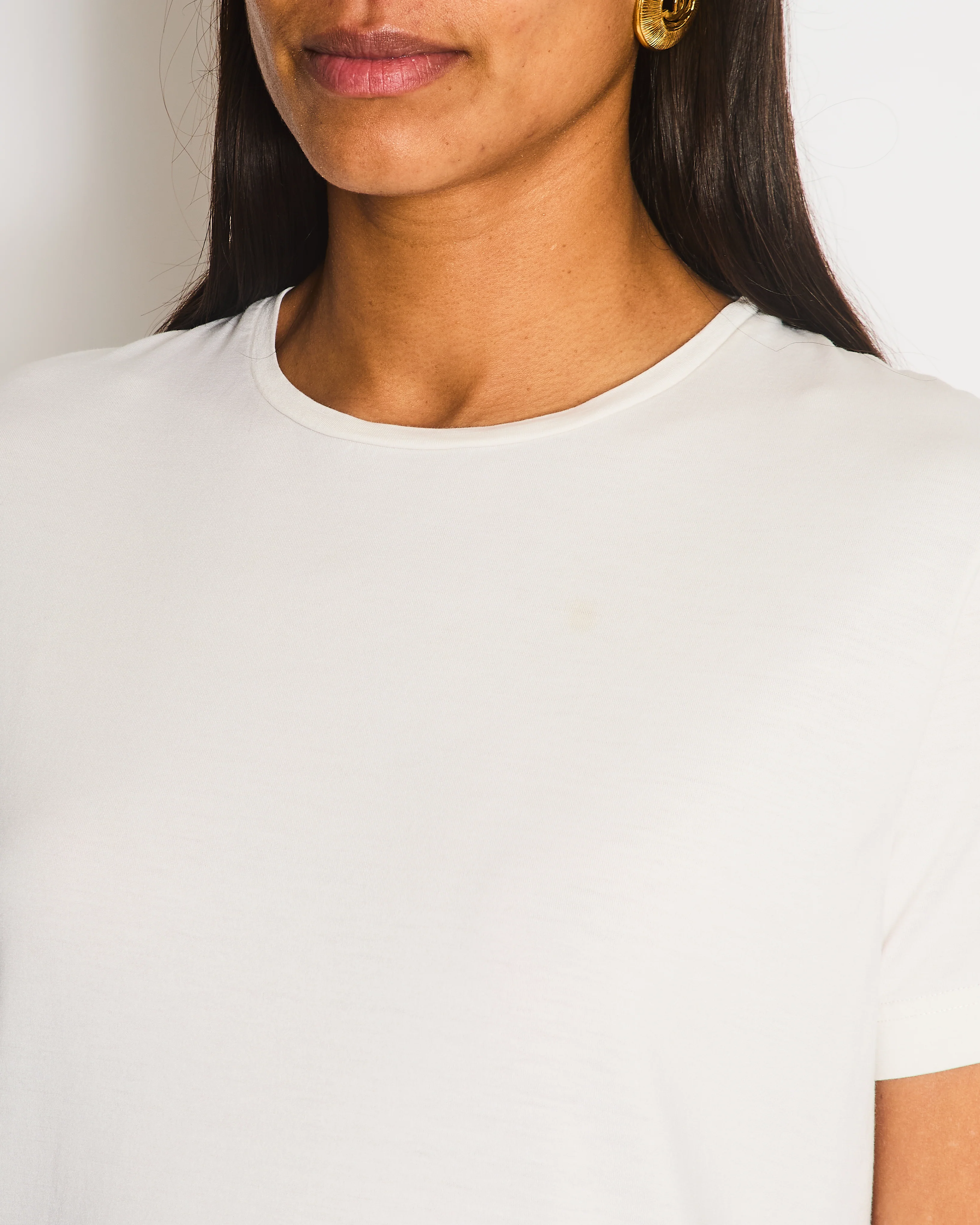 Loro Piana White Plain T-Shirt Size XS (UK 6) - Image 3