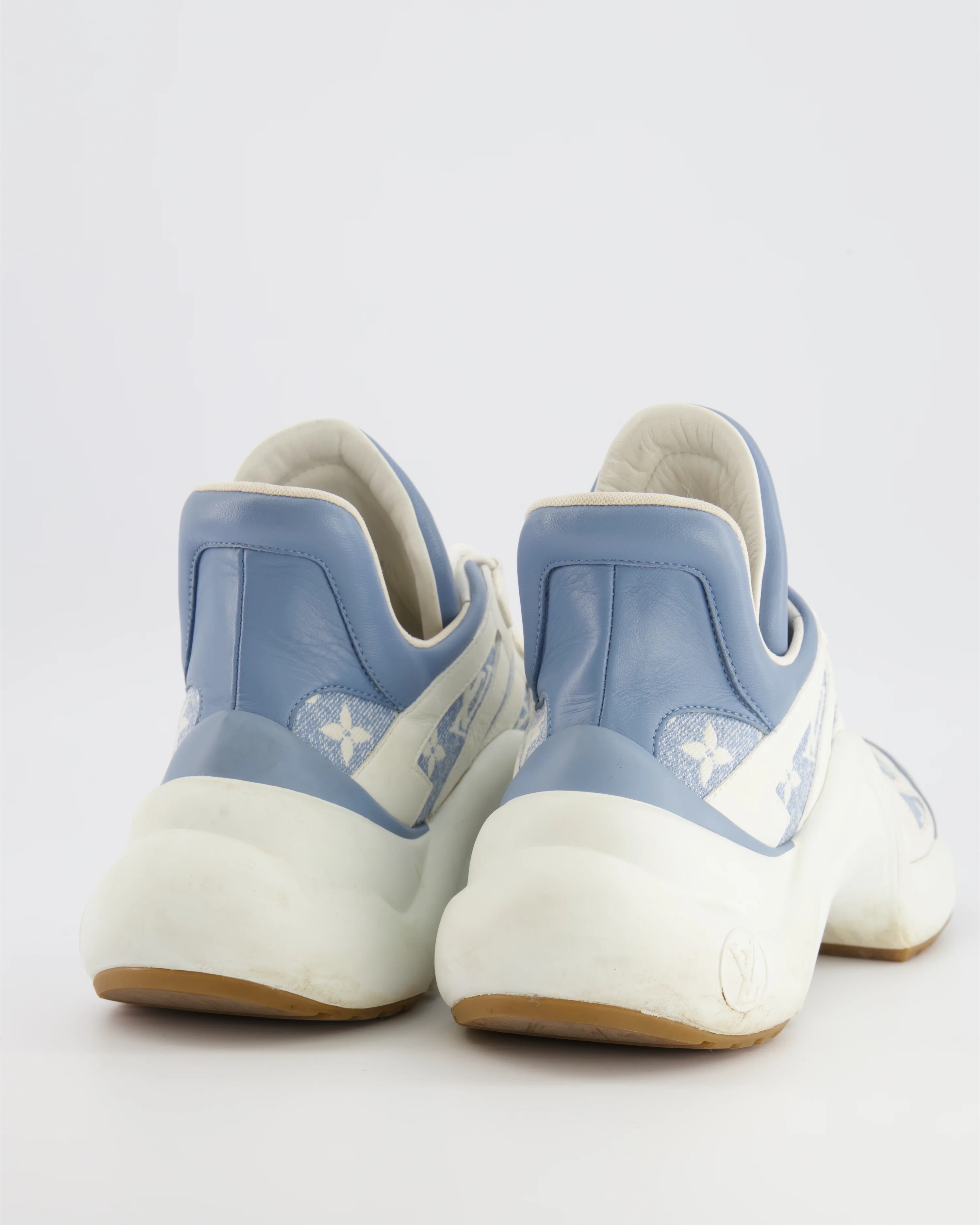 Louis Vuitton Archlight Trainers in Blue Monogram Denim with White Soles and Leather Trims with LV Logo Detail Size EU 39.5 RRP £1,110 - Image 3